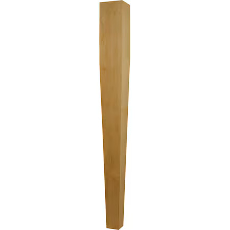 OSBORNE WOOD PRODUCTS 1780O 35 1/2 x 3 1/2 Four Sided Taper Island Leg in Red