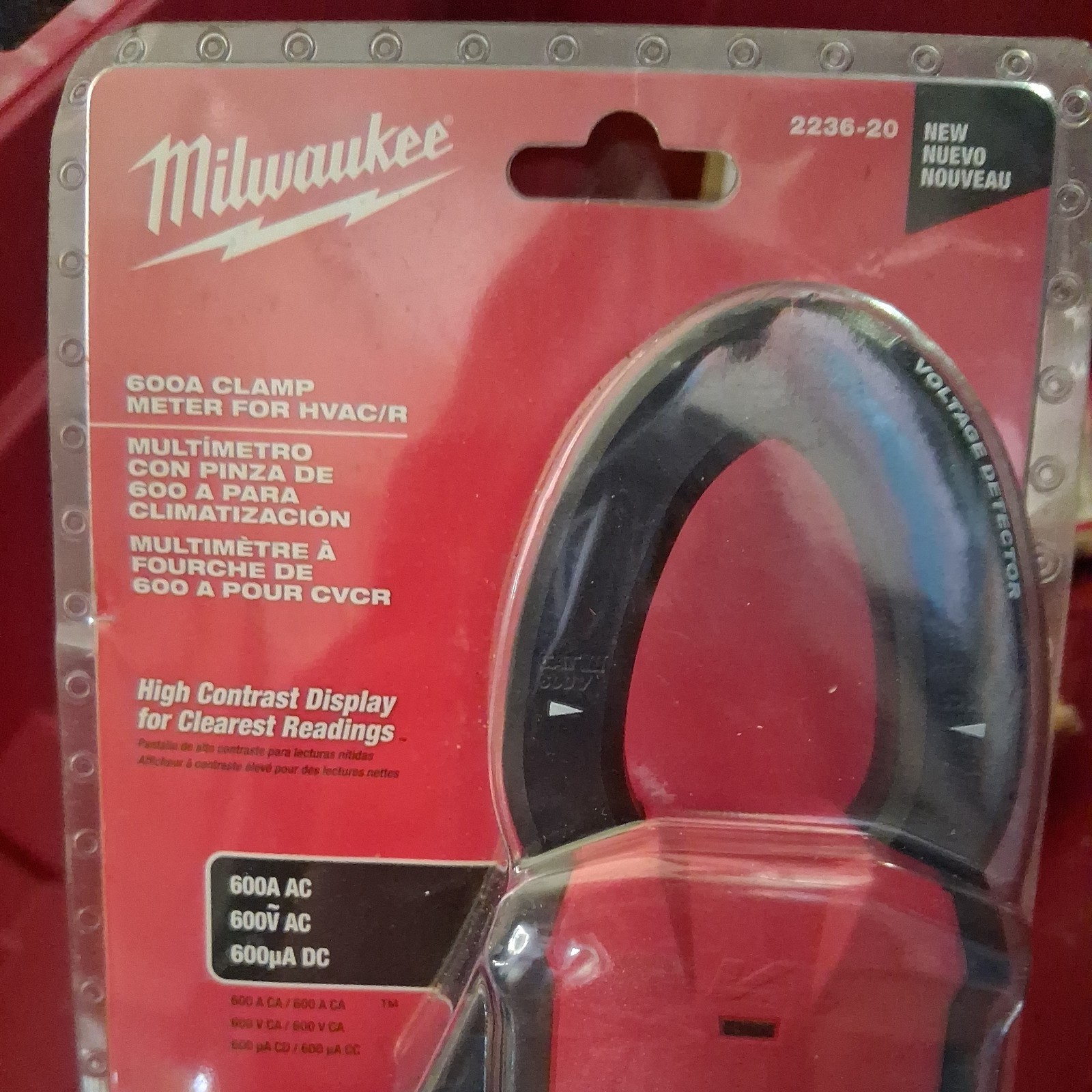 Milwaukee 2236-20 Clamp Meter for HVAC/R – Red
