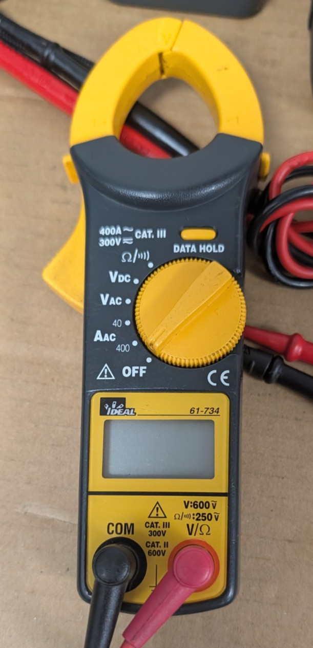 (BIG LOT OF 7) Ideal Clamp Meter Digital AC/DC (UNTESTED)