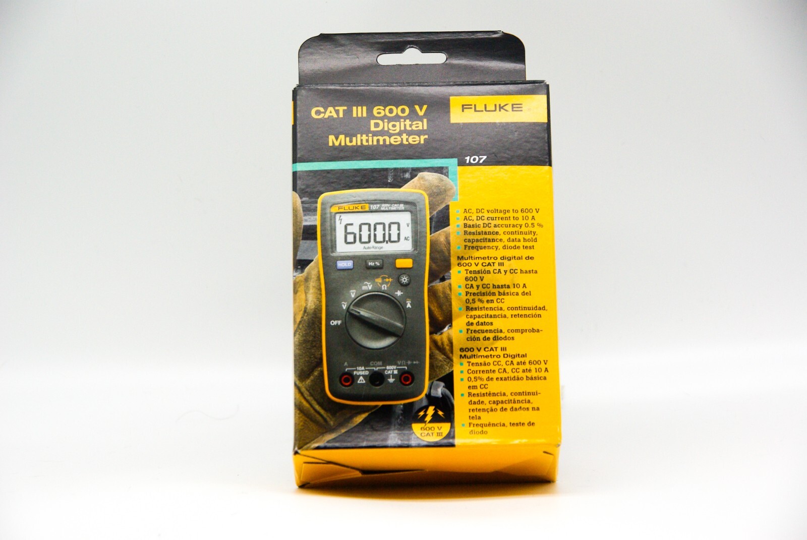 Fluke 107 AC DC Current Handheld Digital Multimeter From Japan New *2