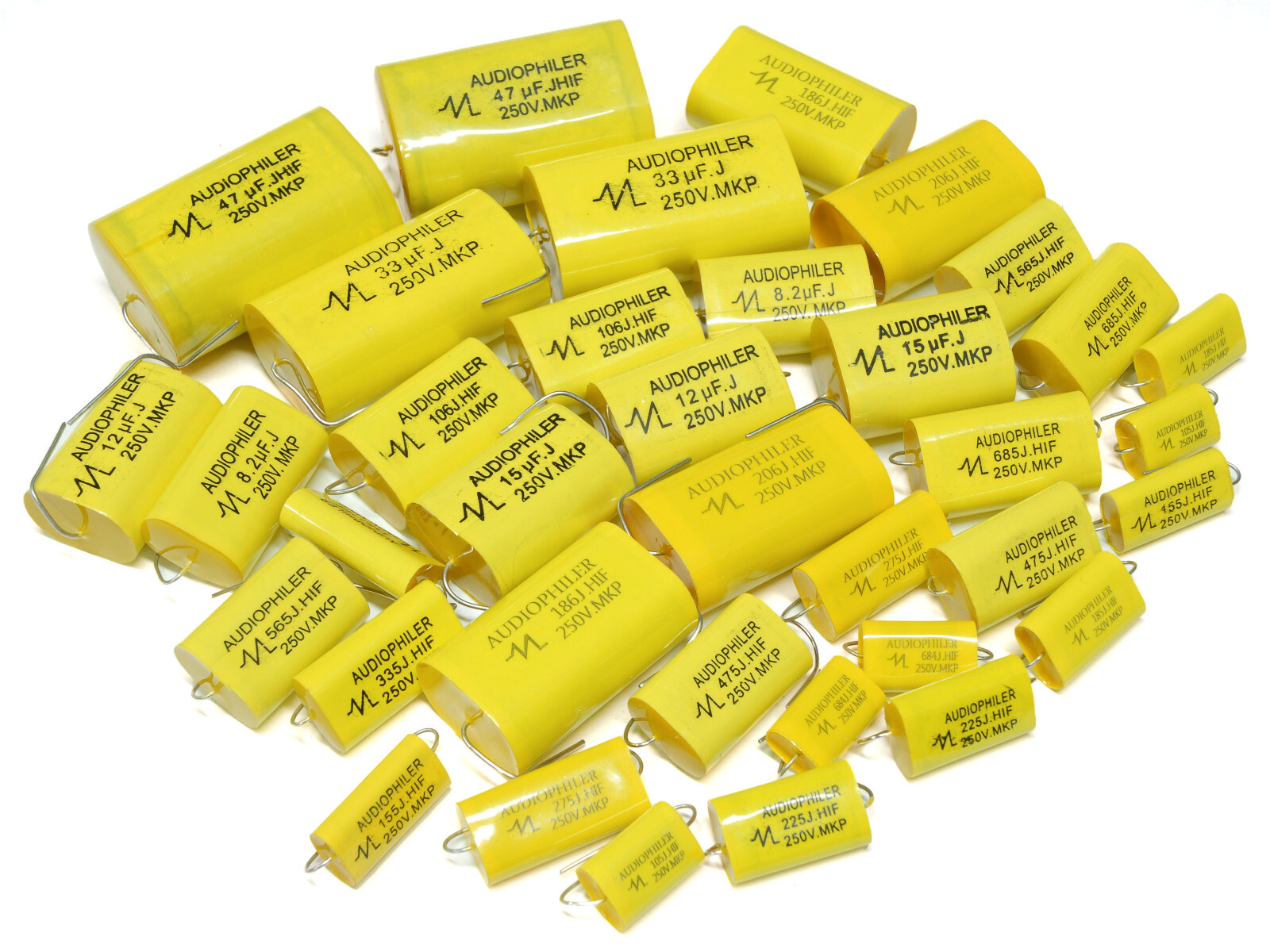 MKP Capacitor 0.68-47uf ±5% 250V – Audio Grade – Speaker Crossover Film Cap