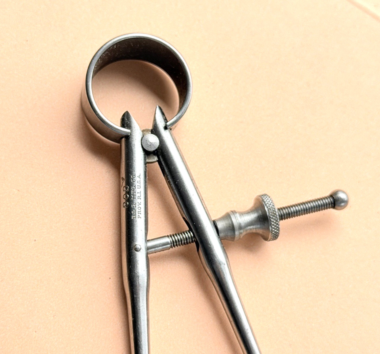 Brown & Sharpe Mfg. Co. No.802 Inside Calipers w/Round Legs; 4” Size & Capacity.