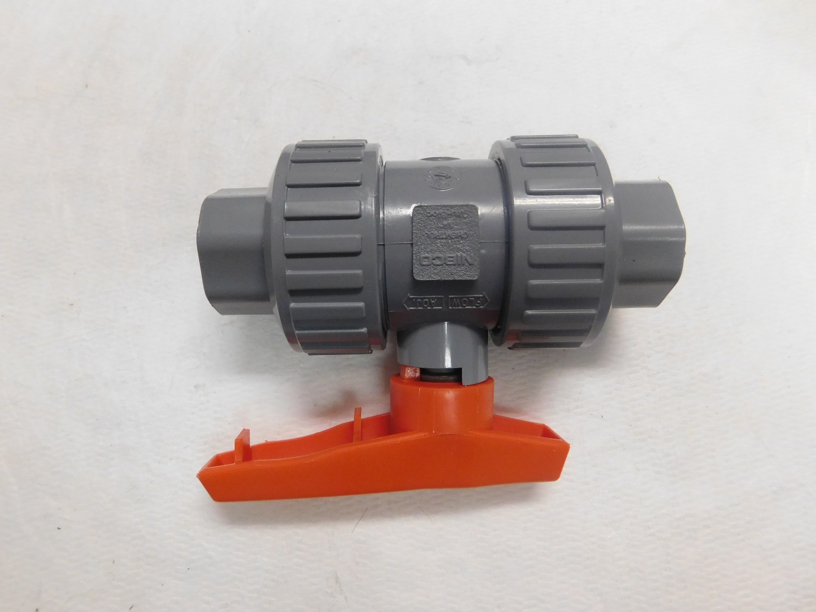 Nibco Chemtrol Ball Valve 3/4" Model D Universal End Corzan CPVC/EPDM U51TB