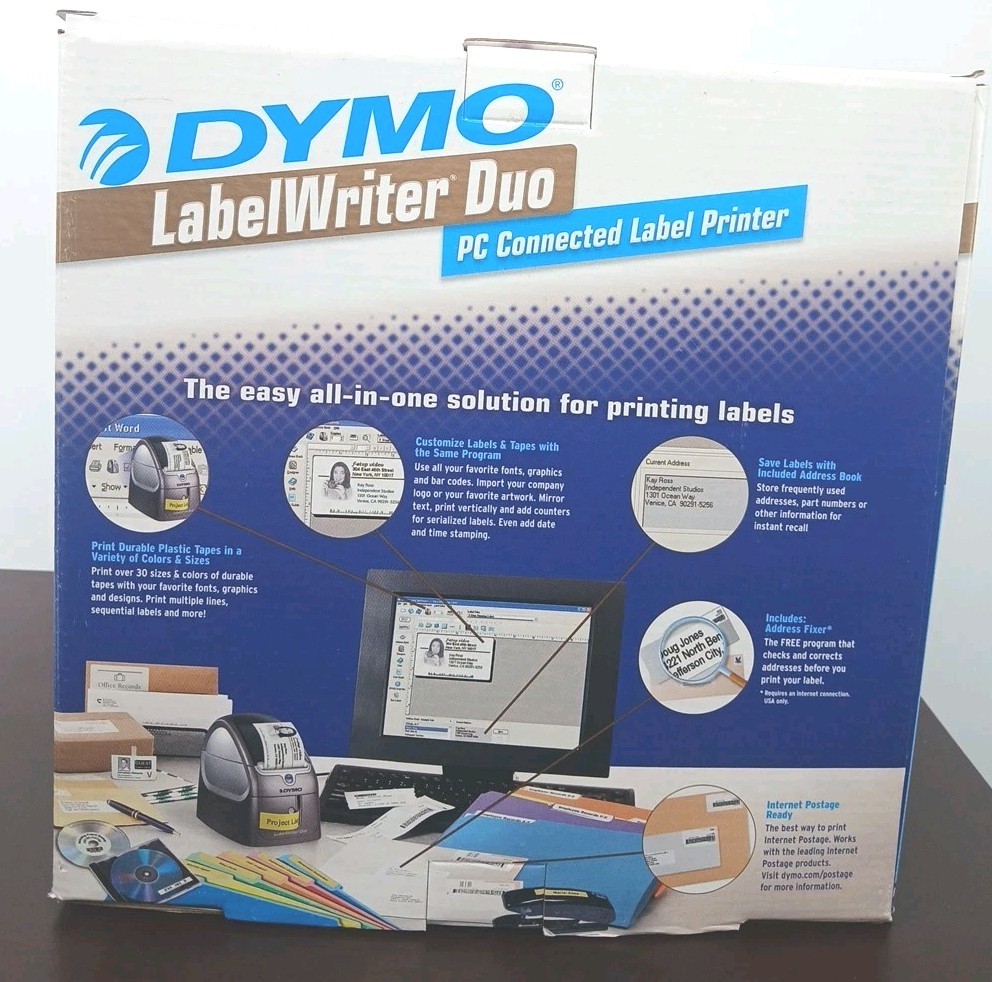 Dymo LabelWriter Duo 93105 Thermal Label Printer (New in Box)