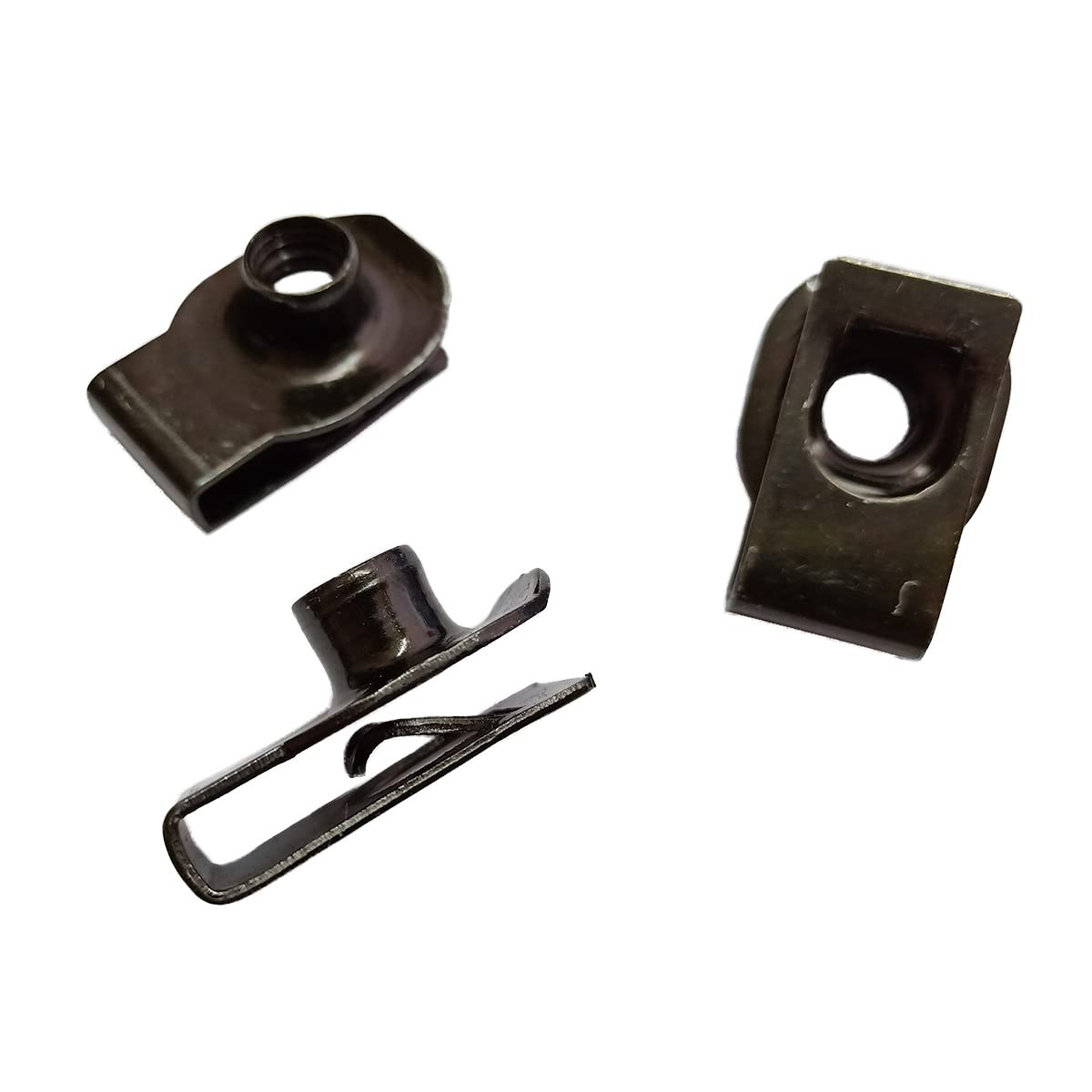 M10 U-Style Clip-On Nut, U-Type Fasteners (Pack of 10)
