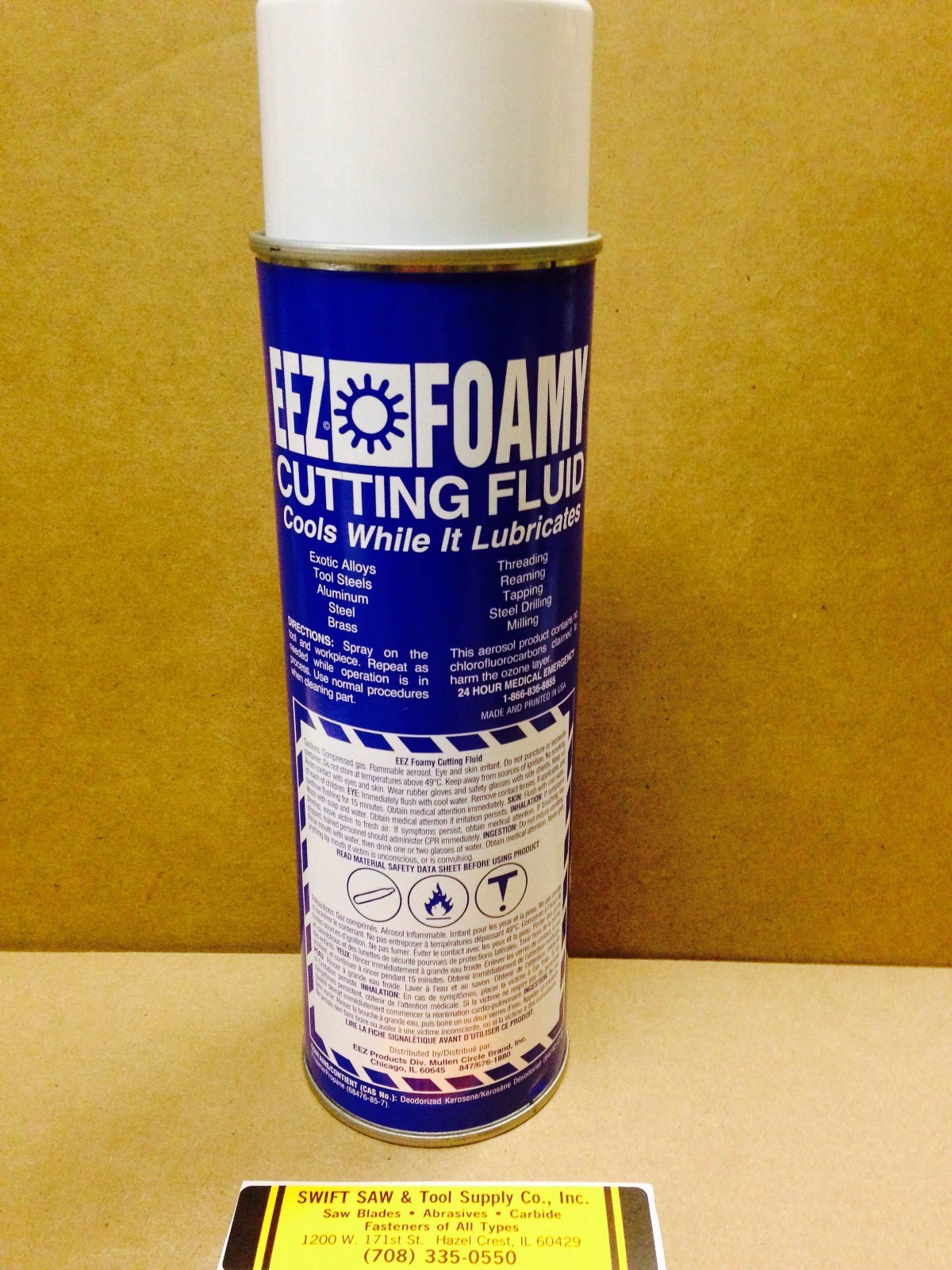 12PC CASE- 17oz EEZ FOAMY AEROSOL CUTTING OIL FLUID SPRAY COMPOUND COOLANT