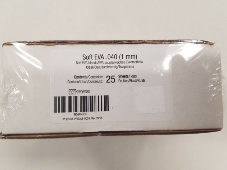 *25-Sheets* Keystone Pro-Form Vacuum Forming Material Soft EVA Clear 9596980