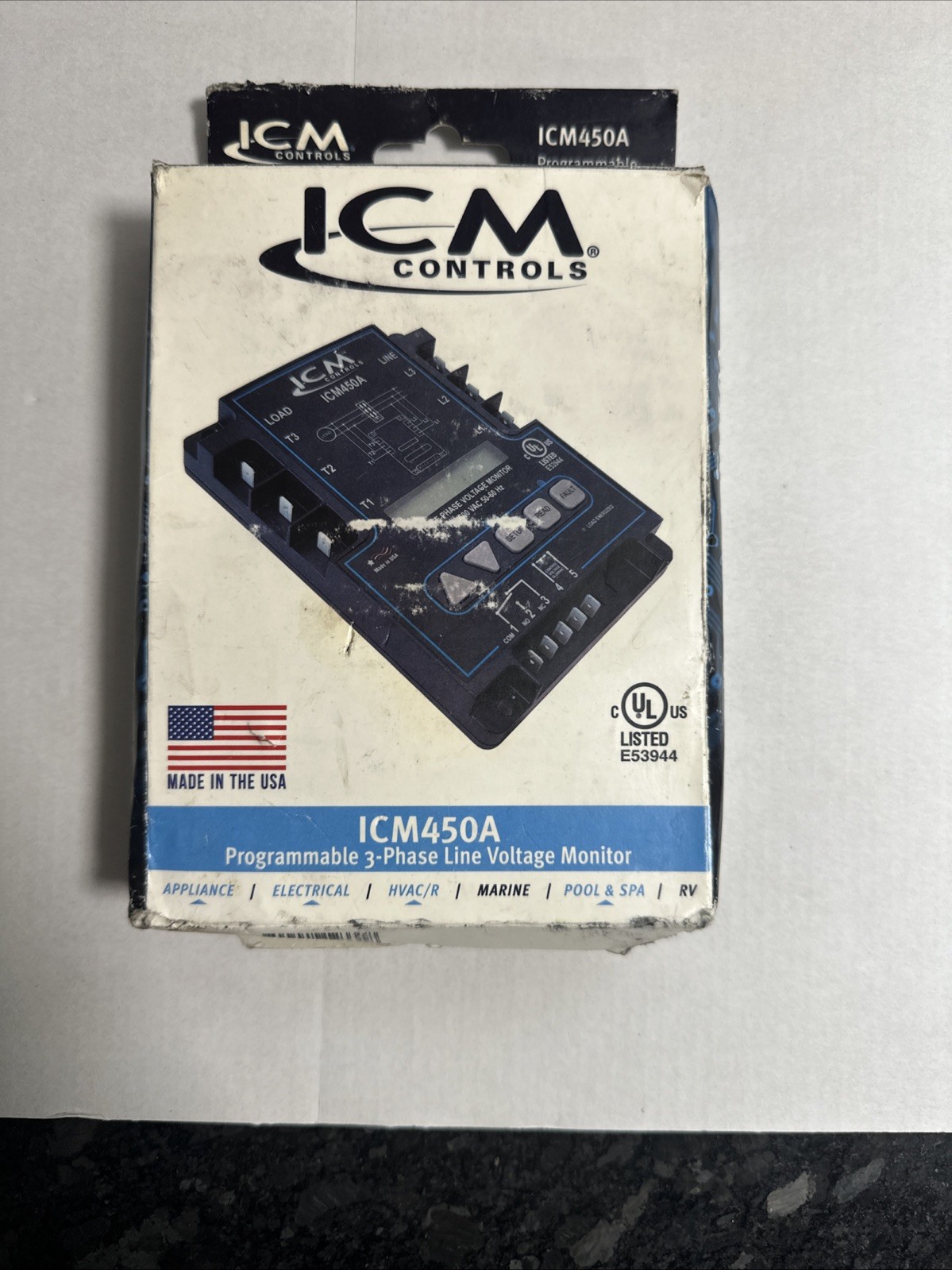 ICM Controls ICM450A Programmable 3-Phase Line Voltage Monitor 190-600VAC