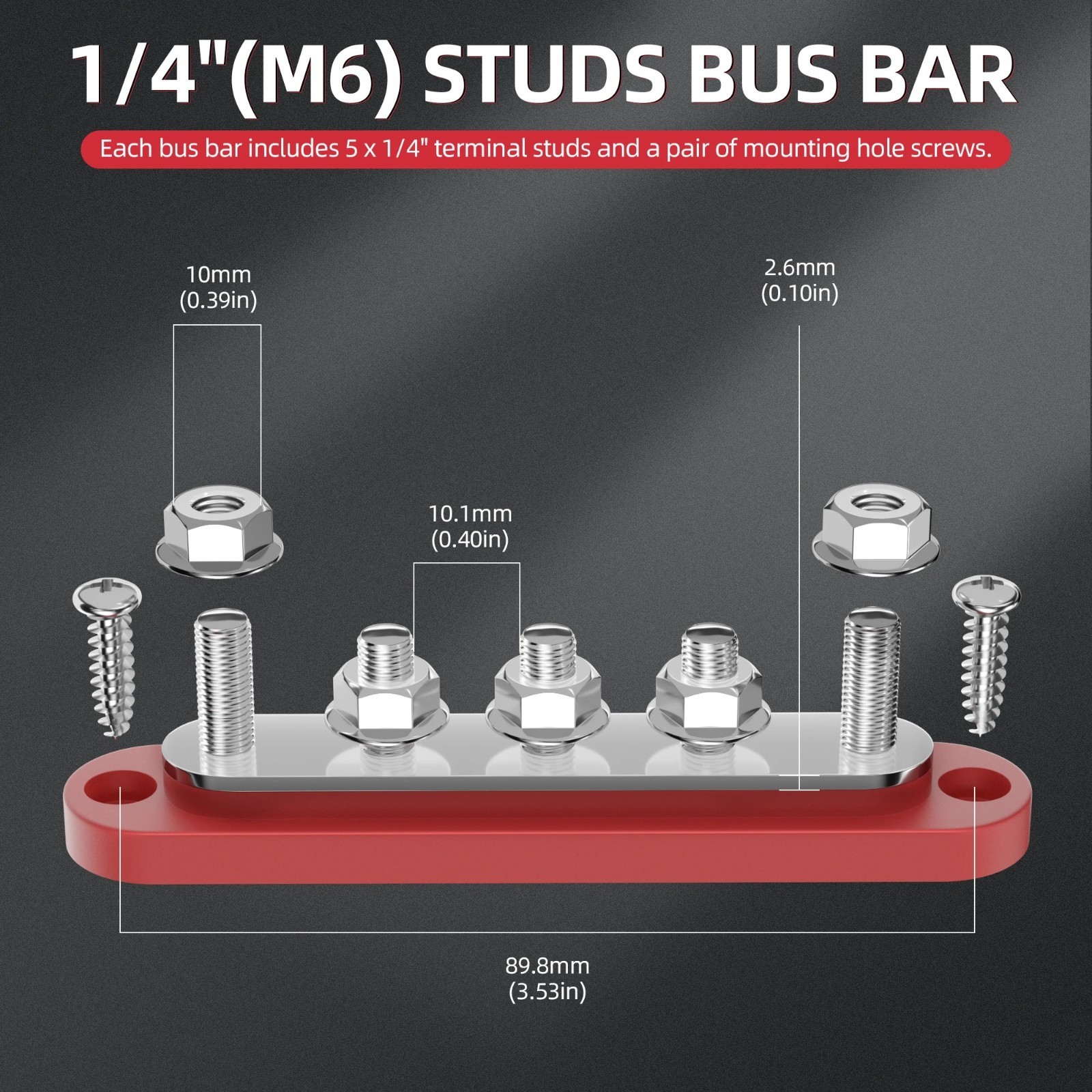 METAL POWER DISTRIBUTION BLOCK BUS BAR W/ COVER 12V MARINE AUTOMOTIVE SOLAR POST