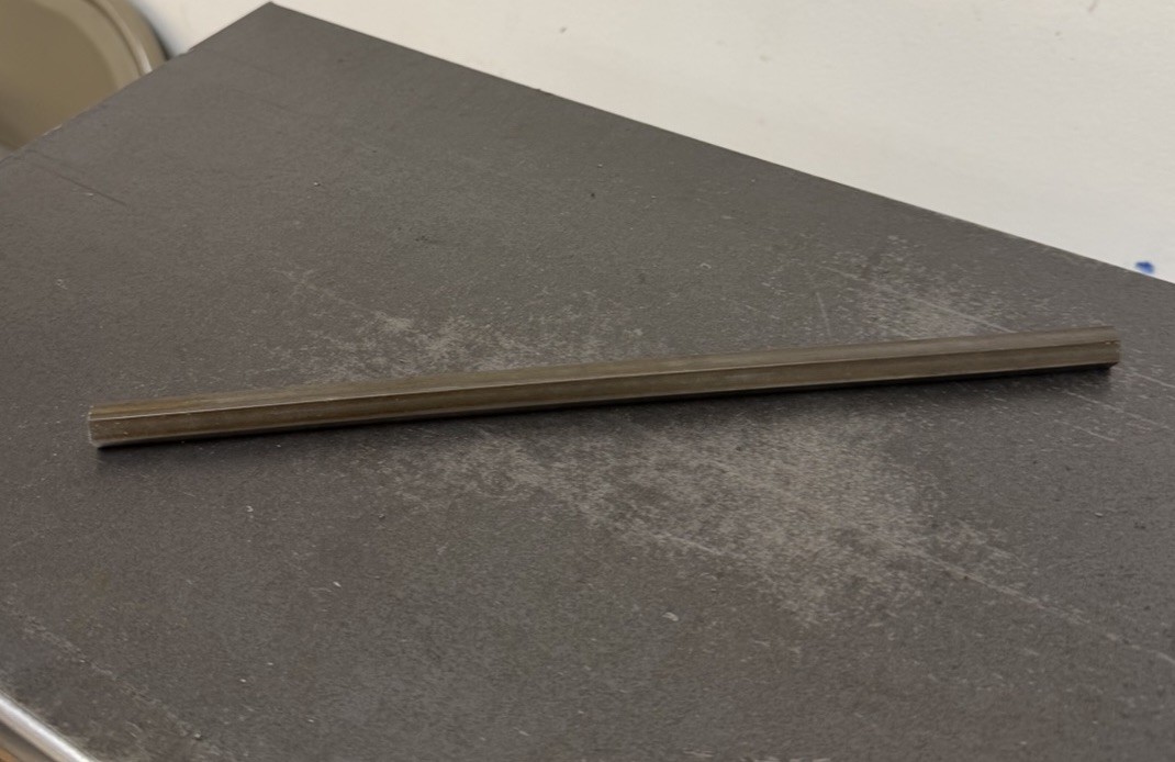 12L14 Steel Hex Bar 12mm Across Flat x 12″ Long – Cold Drawn Free Machining