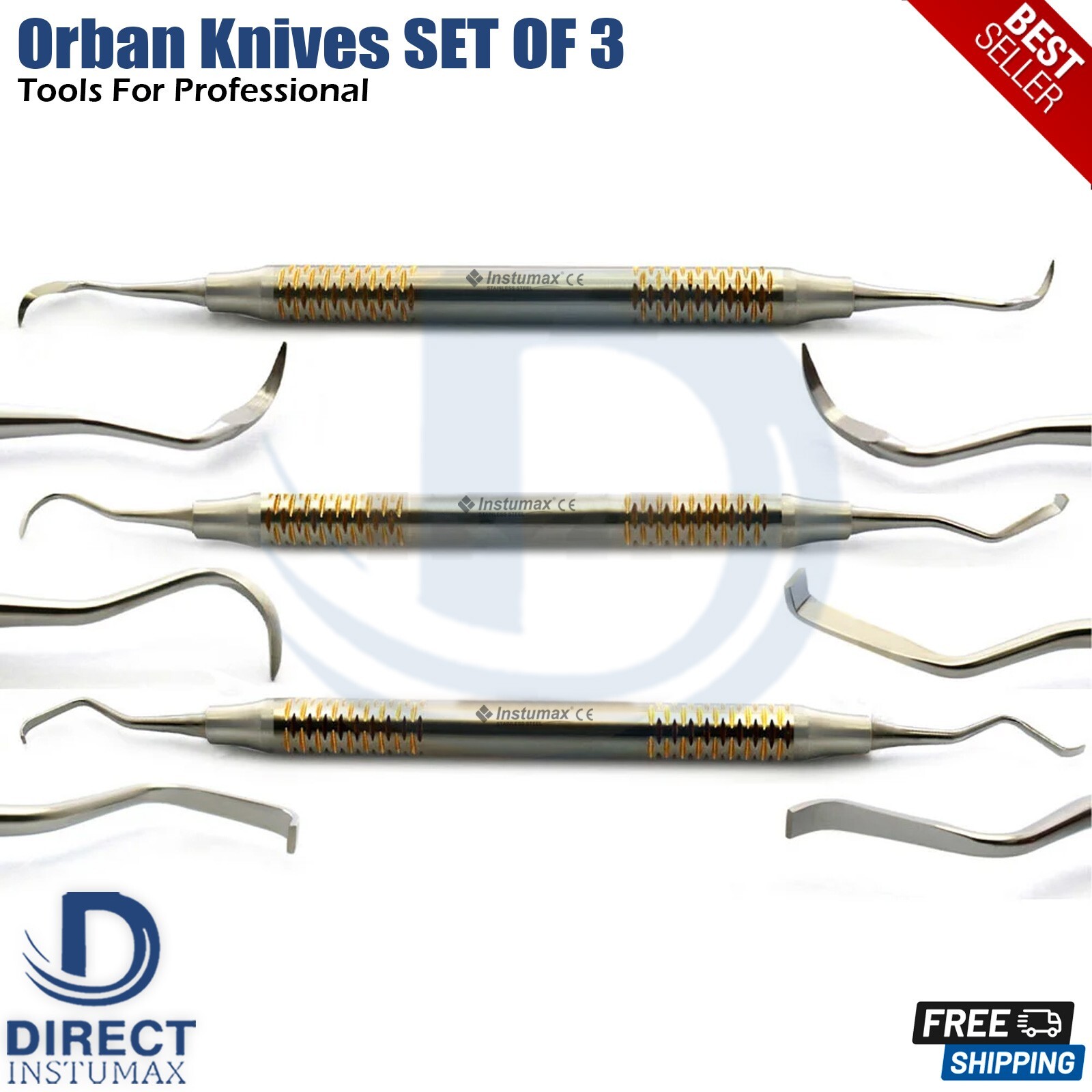 Dental Implant Vista Oral Surgery Kit Sinus Lift Tunneling Gum Grafting Elevator