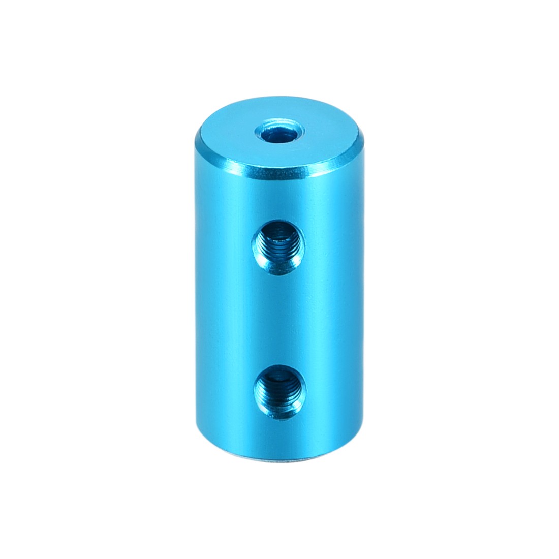 2mm to 3mm Bore Rigid Coupling 20mm Length 10mm Diameter Light Blue