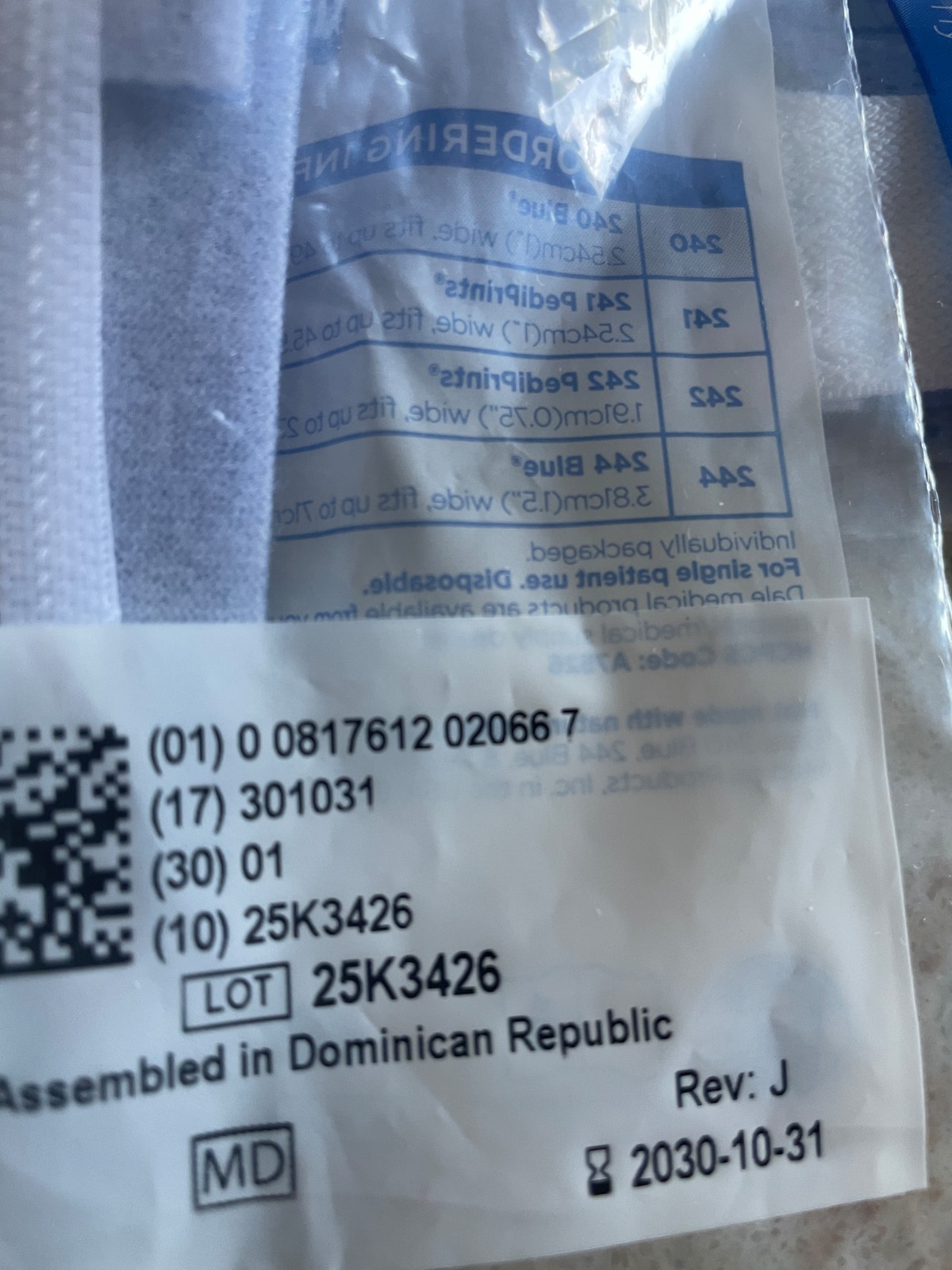 NEW- 24- Dale Tracheostomy Tube Holder- 240 Blue