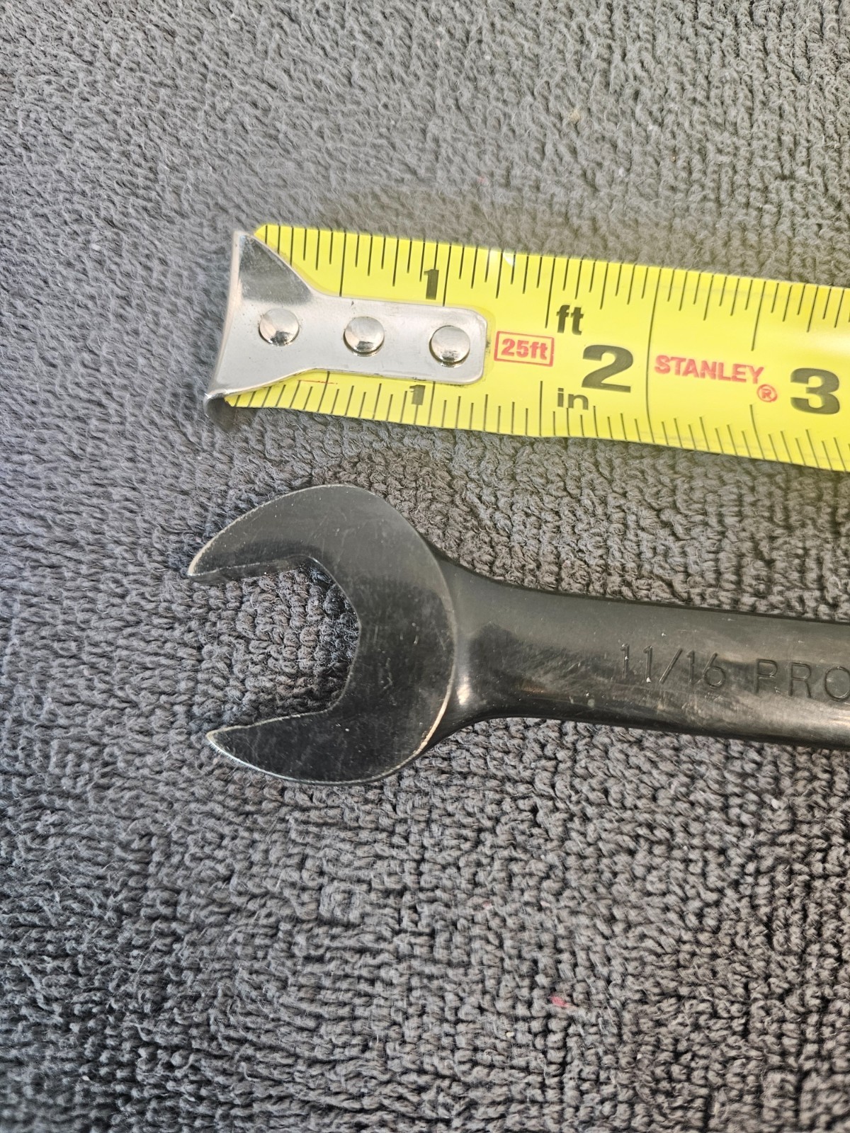 Proto Tools USA, Reversible Combo Ratchet Wrench 11/16in, Black Chrome, SCV22