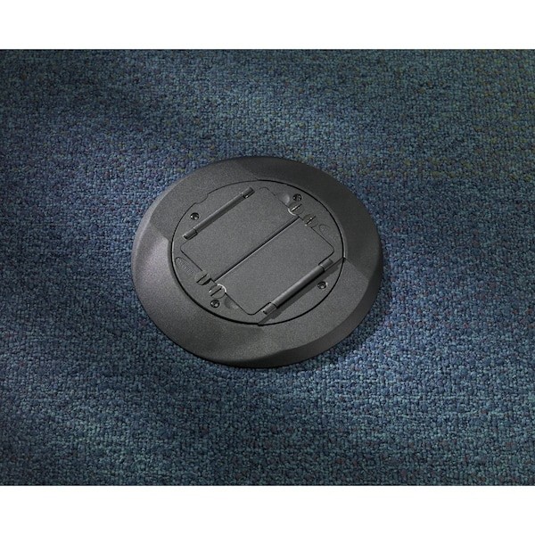 Hubbell Wiring Device-Kellems S1cfcbl Electrical Box Cover, 2 Gangs, Aluminum,