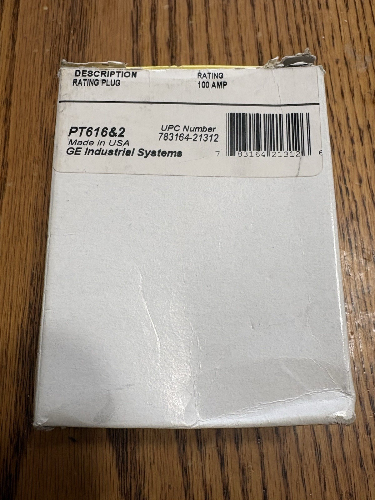 GE SPECTRA RMS RATING PLUG SRPE100A100 for 100A Sensor on SEDA, SEHA, SELA, SEPA