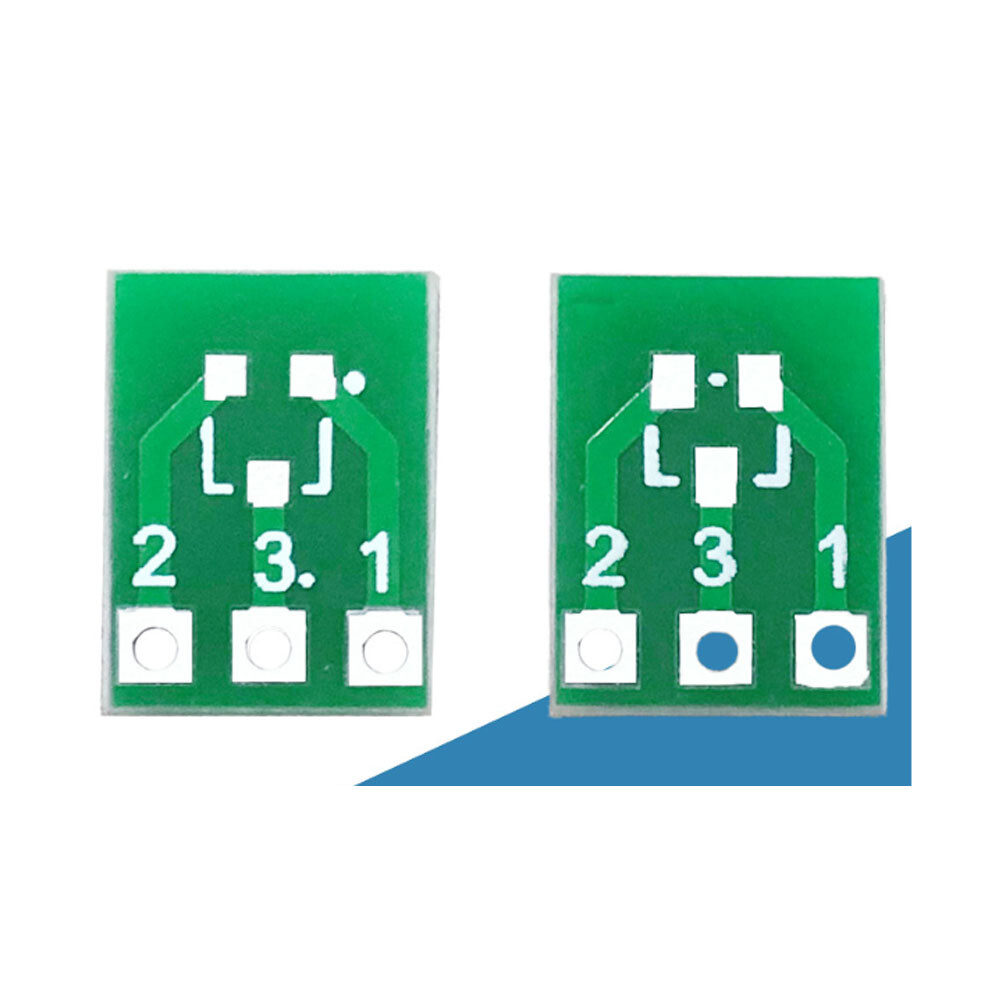 100/200X SOT23 to SIP3 Adapter PCB Board SMD to DIP Converter Plate DIY Kit USA