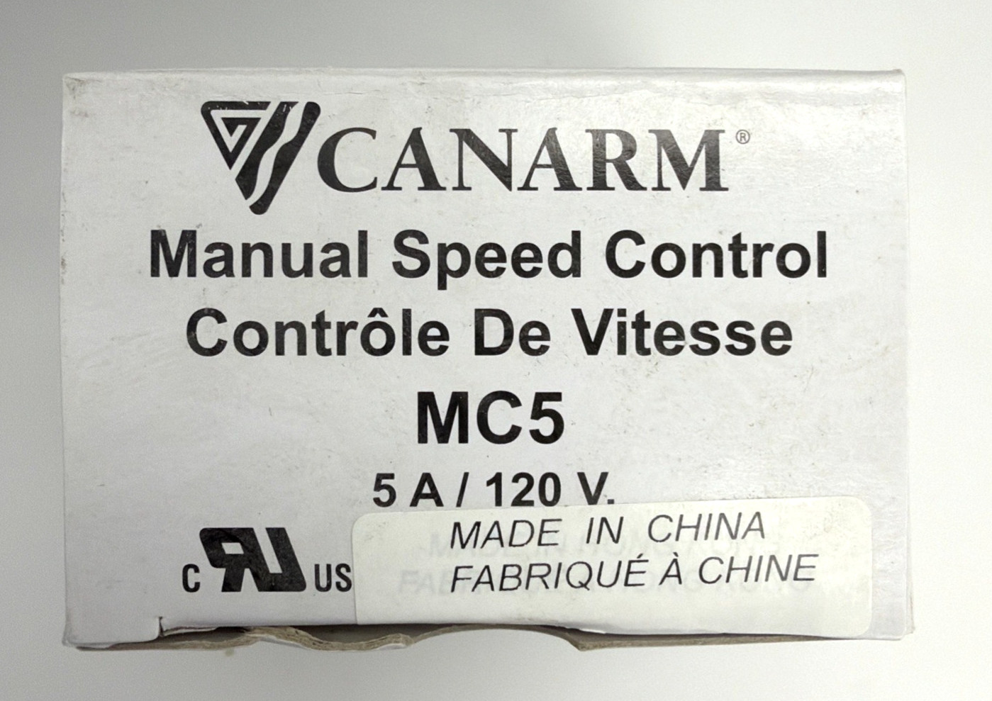 CANARM MC5 Industrial Ceiling Fan Speed Controls