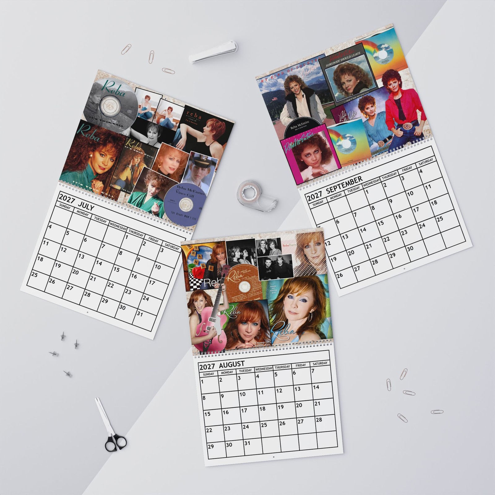Reba McEntire 2027 Wall Calendar – Home Decor, Music Fan Gifts, Monthly