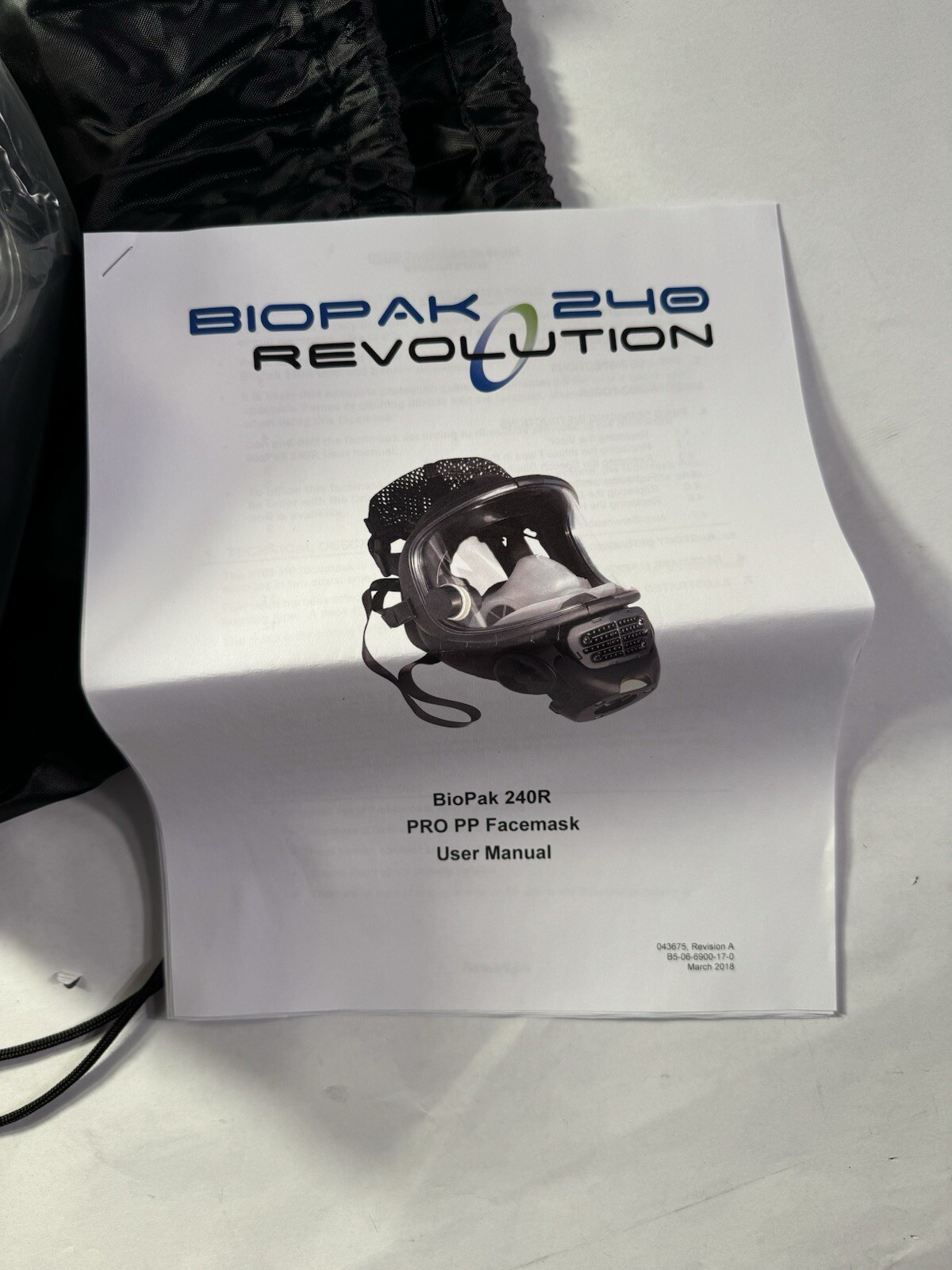 Scott Safety Biomarine Biopak 240R Pro PP Face Mask 5013140 Size M Med Apparatus