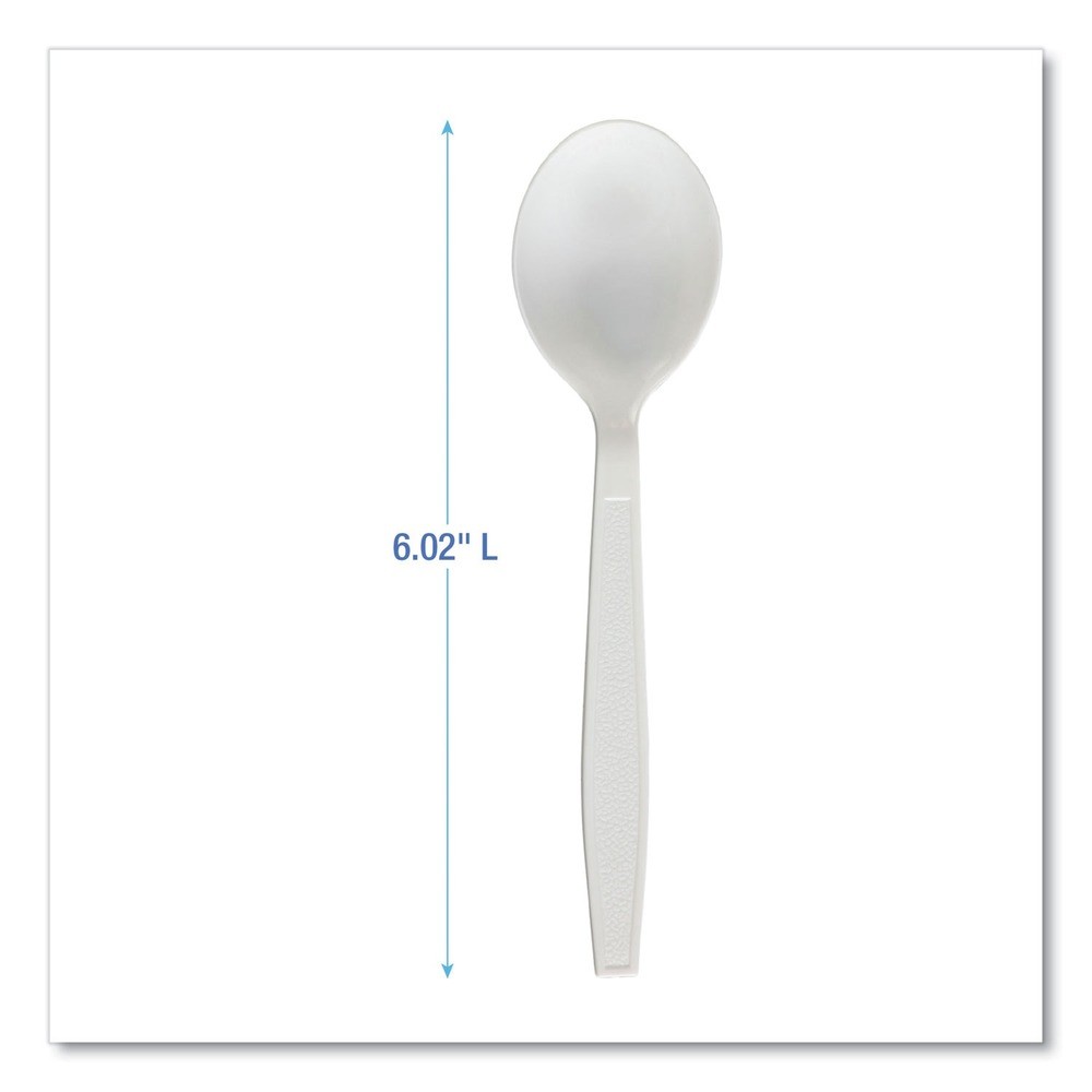 Boardwalk SOUPHWPPWH Heavyweight Cutlery Soup Spoon – White (1000/CT) New