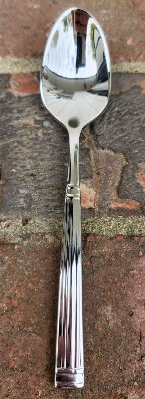 12 Pc Fortessa Doria 6″ 18/10 Stainless Steel Extra Heavy Weight Teaspoon, NEW!!