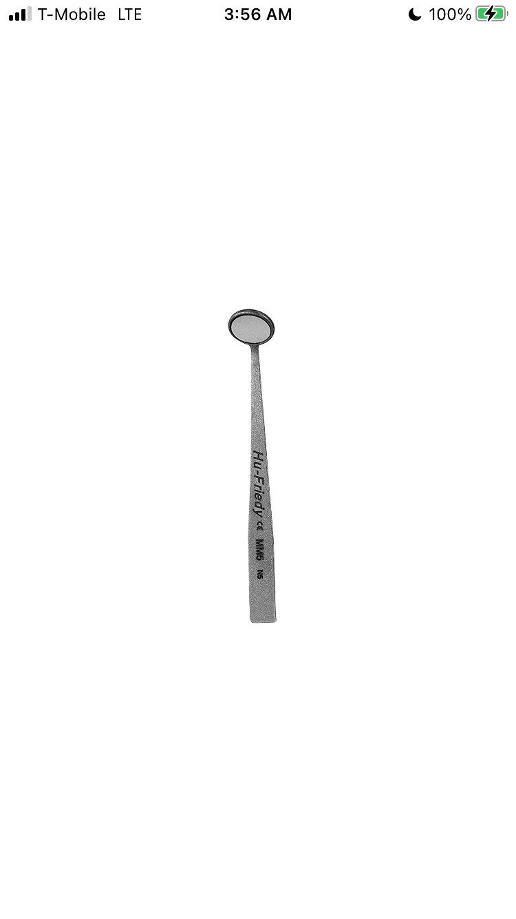 Hu-Friedy MM5 Dental Micro Mirror Round 5.0mm