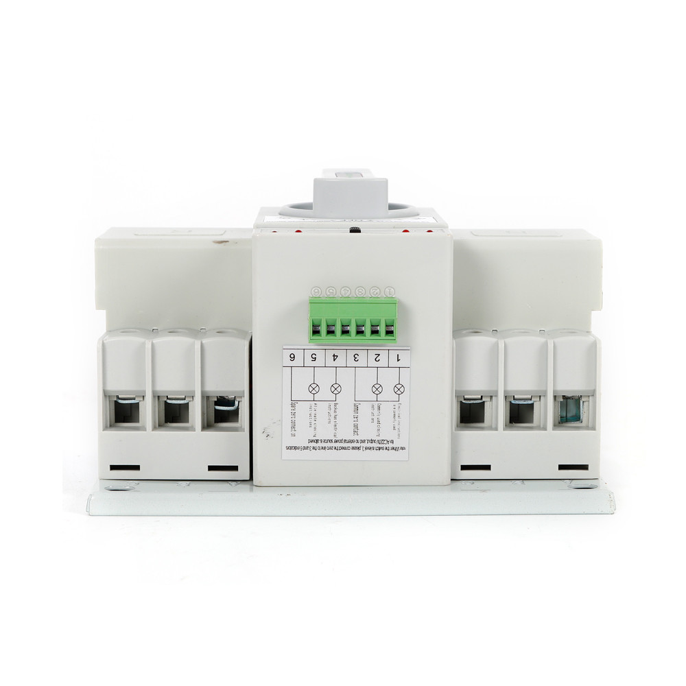 Manual 110V Dual Power Automatic Transfer Switch 3P Generator Changeover Switch