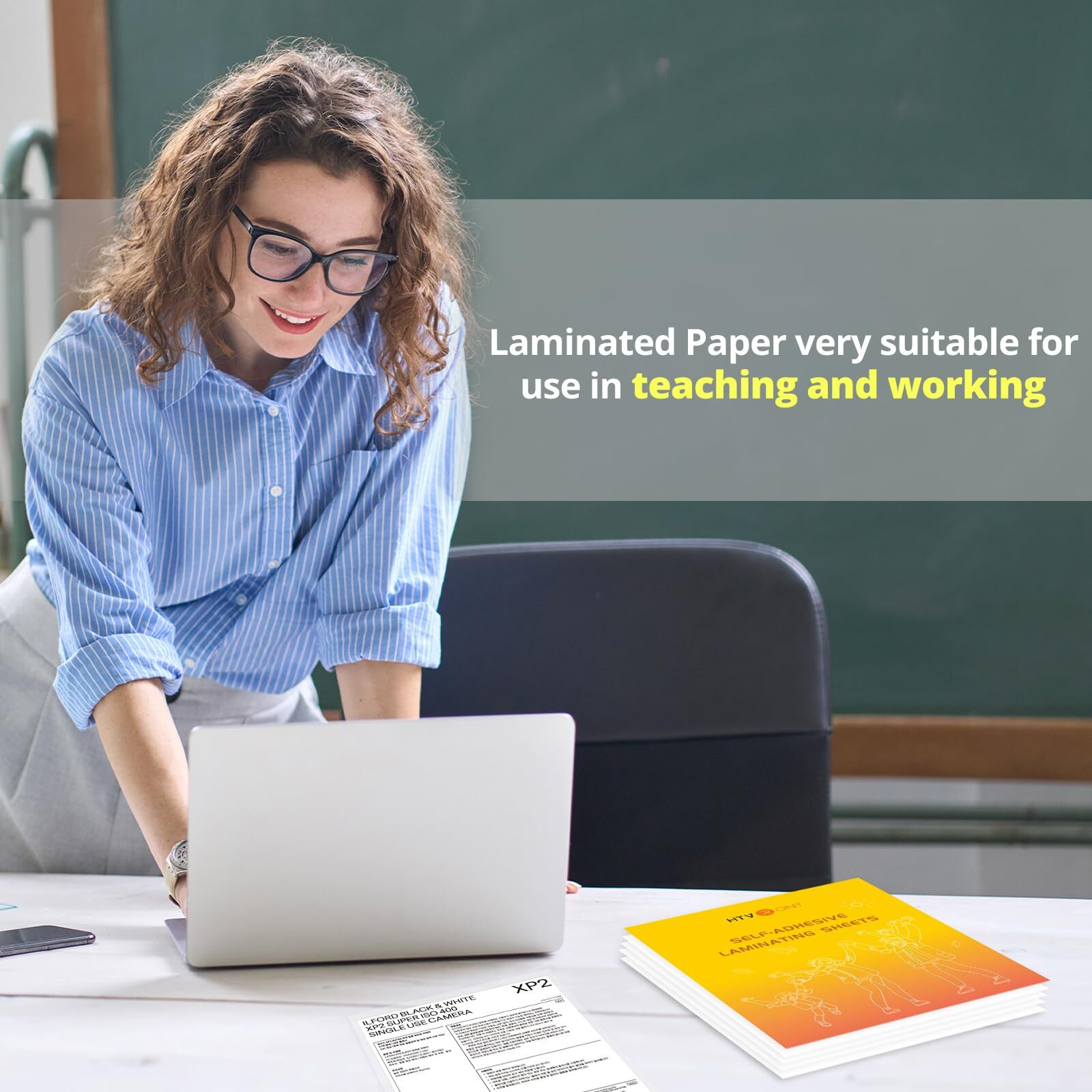 Self-Adhesive Laminating Sheets 50 Sheets 9 X 12 Inches No Machine Needed
