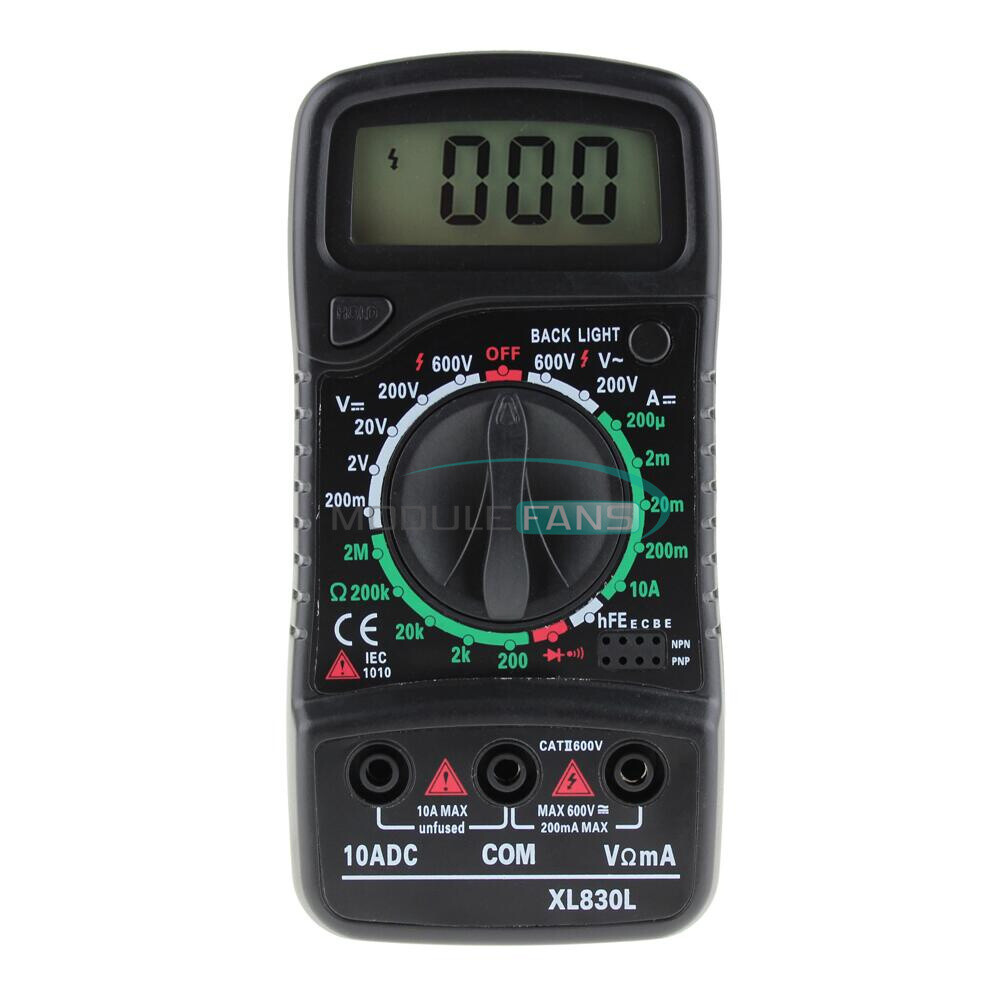 Digital Multimeter ESR Tester Electrical Dmm Transistor Peak Capacitance Meter
