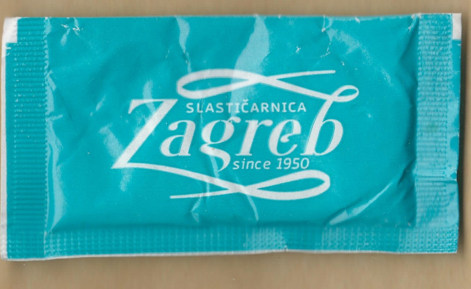 Set of 9 Different Unused Coffee & Tea Sugar Packets Bags from ZAGREB, Croatia