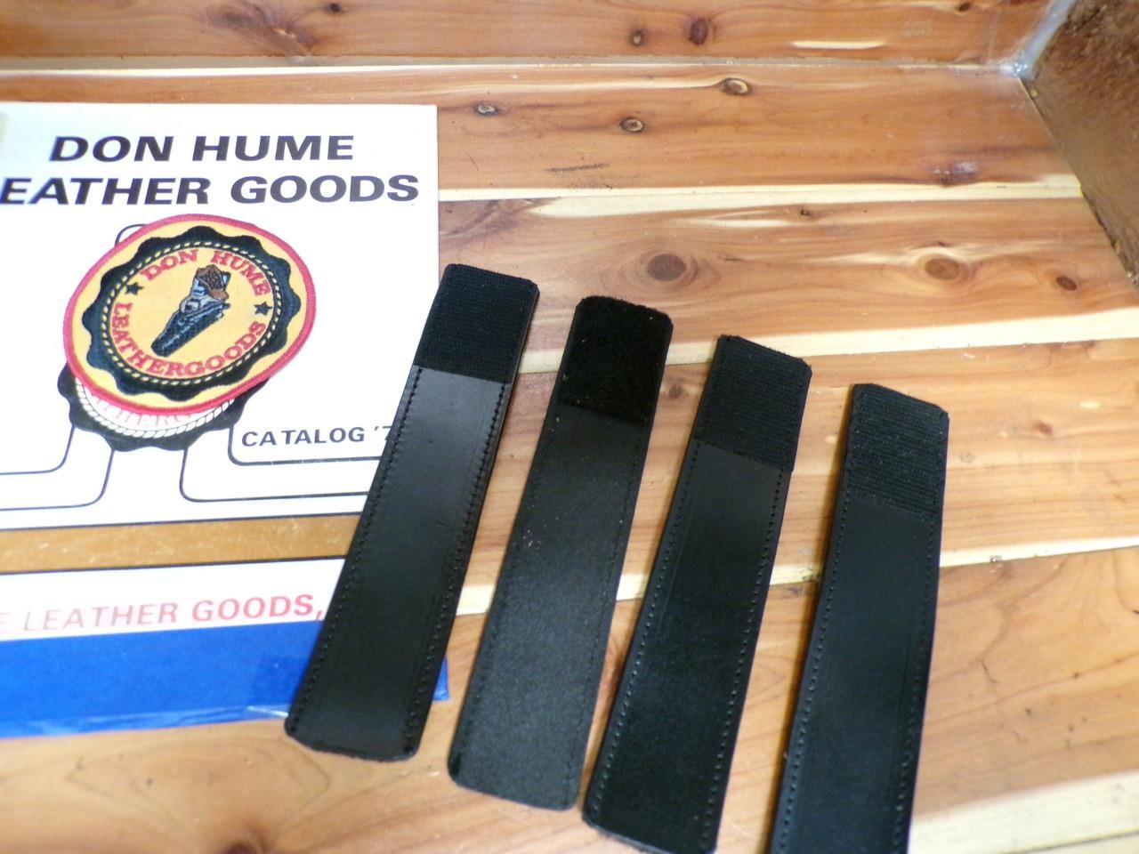S502-4V HUME 4-Set PB Police Duty Belt Keepers 1″ Extra Wide Hook & Loop Close