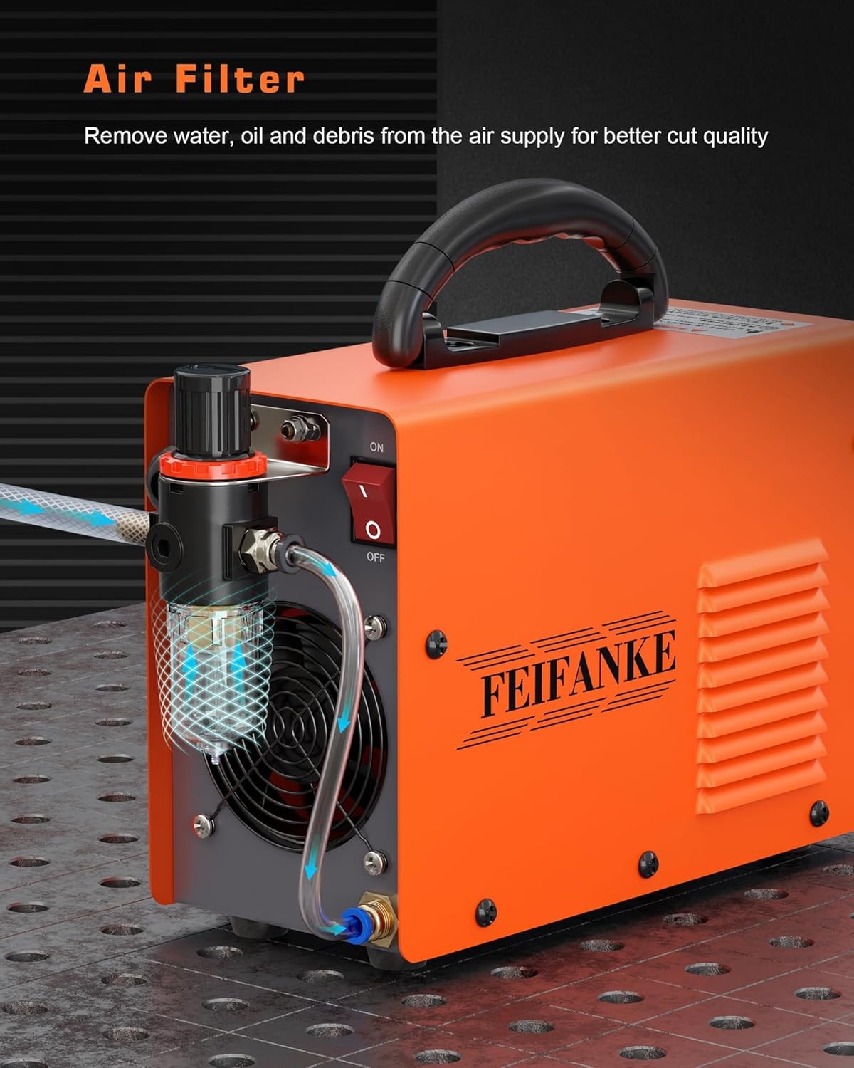 Plasma Cutter 55A Non Touch Pilot Arc HF Air Plasma Cutting Machine Max Cut 3/4″