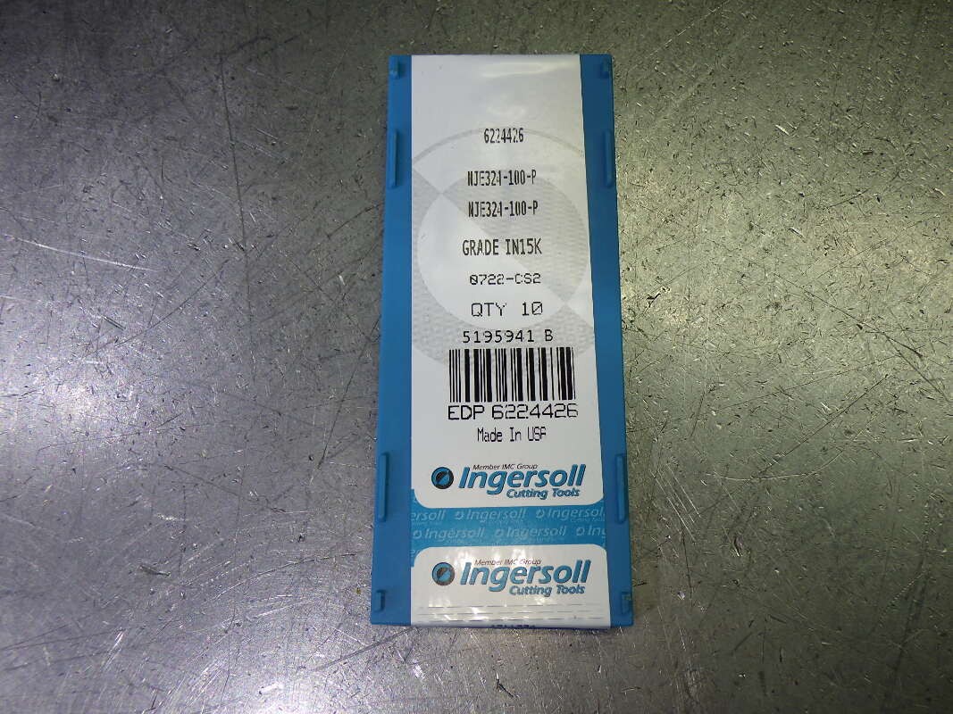 Ingersoll VMax Carbide Milling Inserts QTY10 NJE324-100-P IN15K (LOC2083A)
