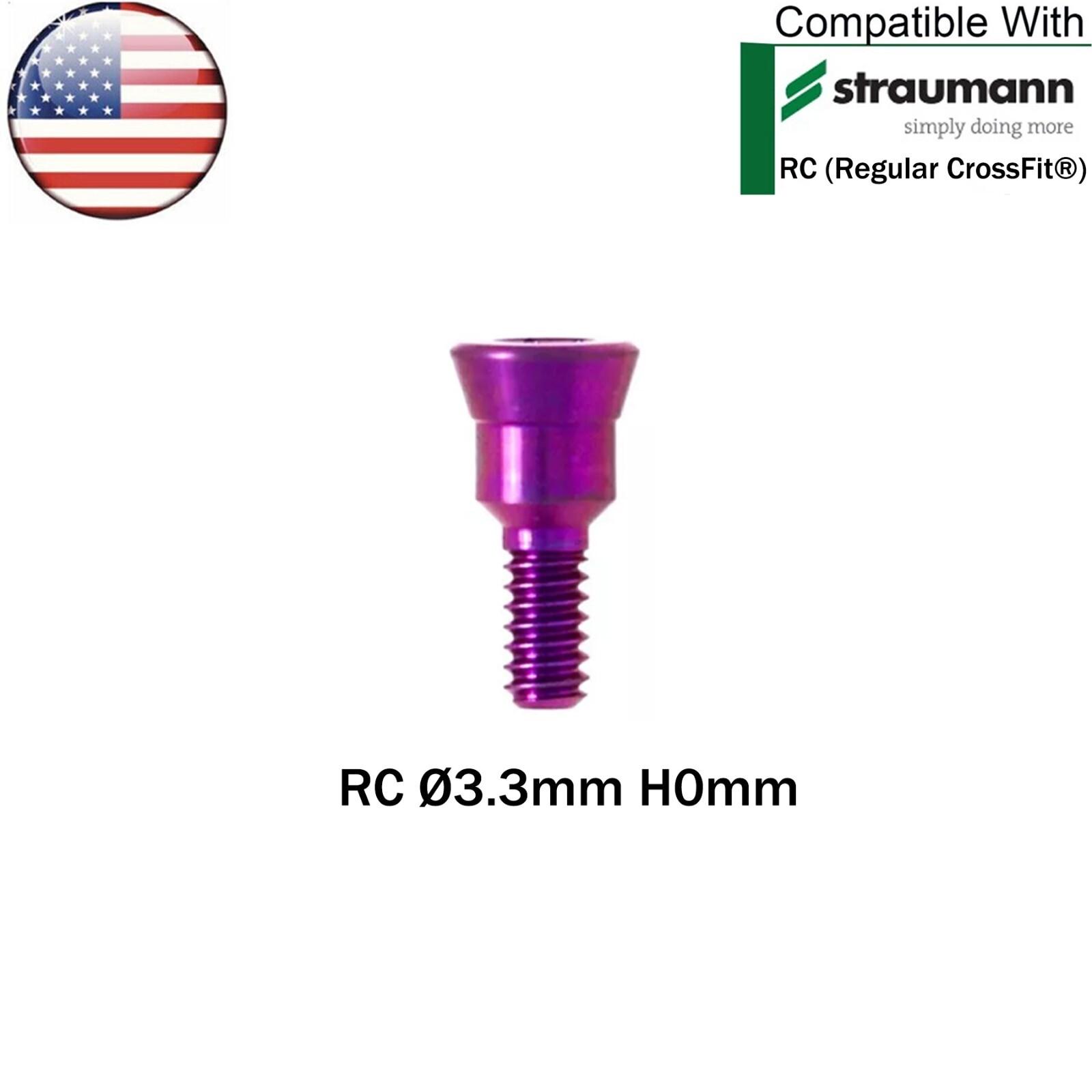 US Dental Healing Abutment NC/RC Healing Closure Caps Fit Straumann ITI BL/BLT