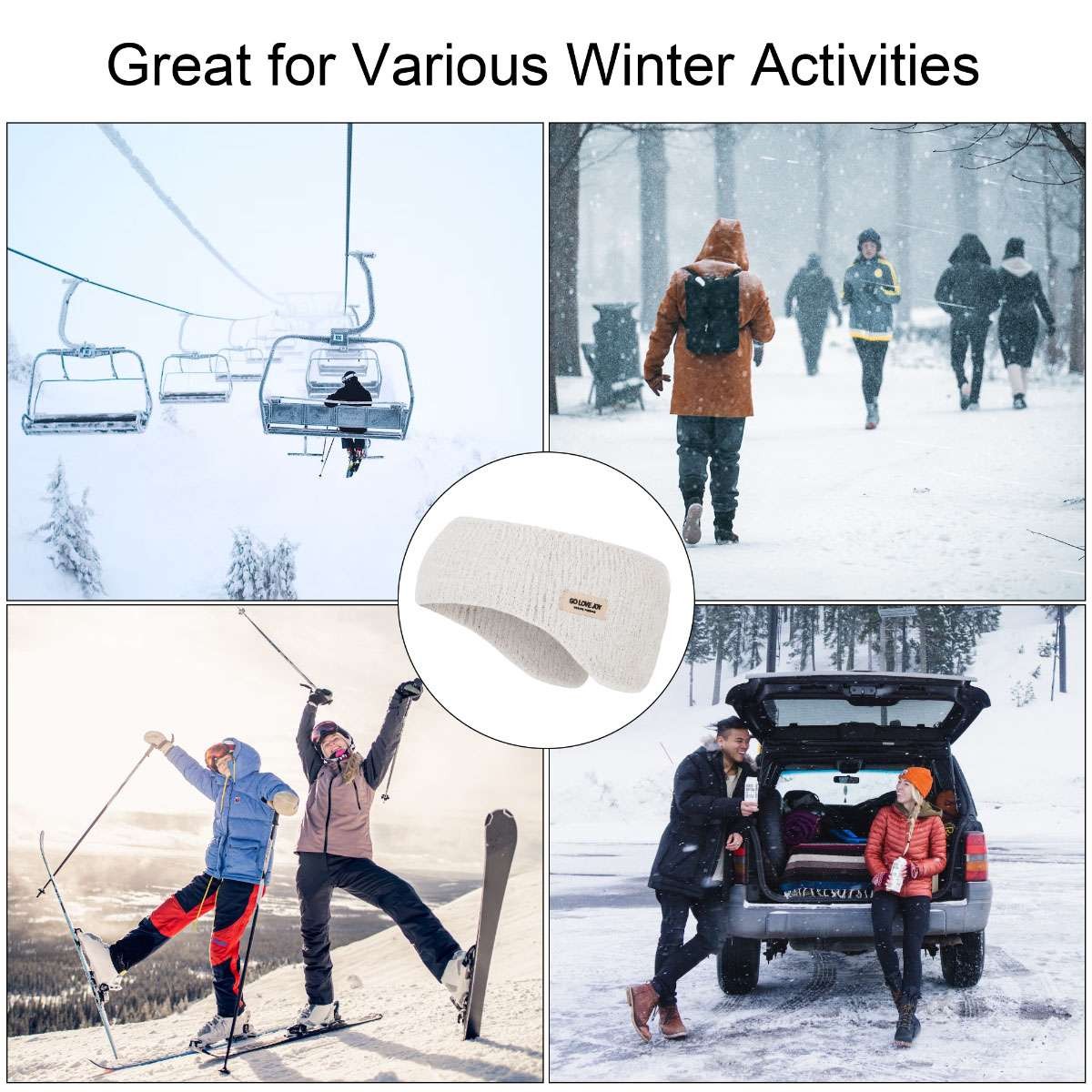 Women MEN Winter Warm Headband Soundproof Earmuffs Noise Reduction Ear Muffs NEW