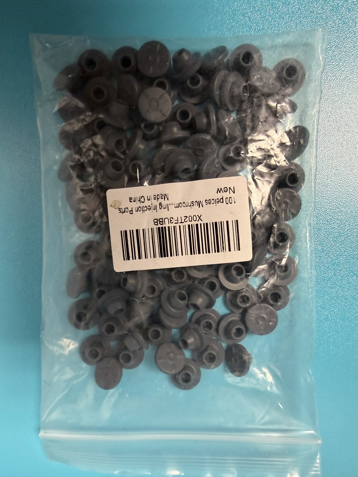 100 Peices Mushrooms Self Healing Rubber Injection Ports13mm Rubber Bottle Stopp