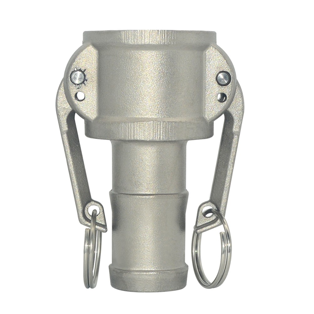 1-1/4″ 1.25 in Type C Camlock Female Coupler to Hose Barb Stainless Steel SS 304