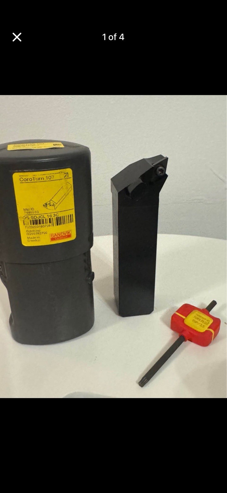 Sandvik QS-SDJCL 16 3C Lathe Turning Toolholder 1×1 Inch Shank DCMT 11T308