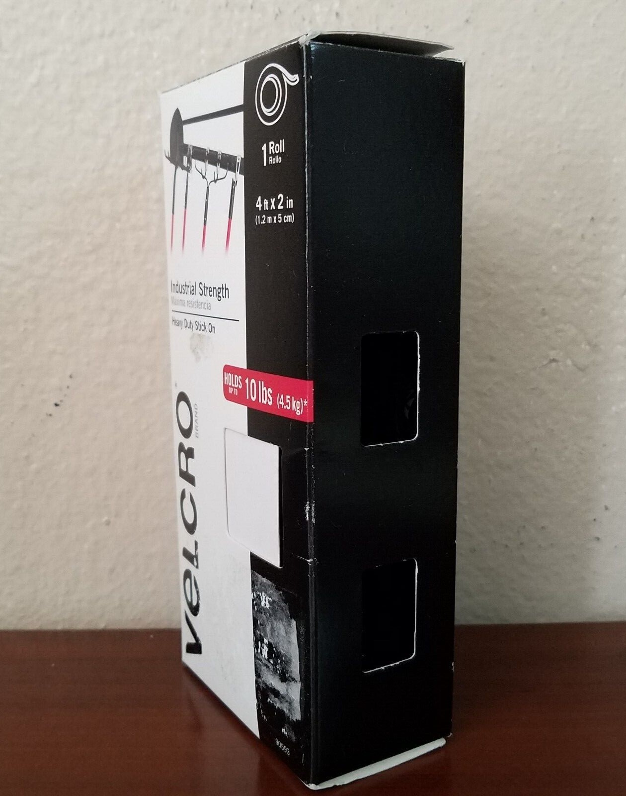 VELCRO Industrial Strength Heavy Duty Stick On Tape Velcro 4ft x 2in Tape X310