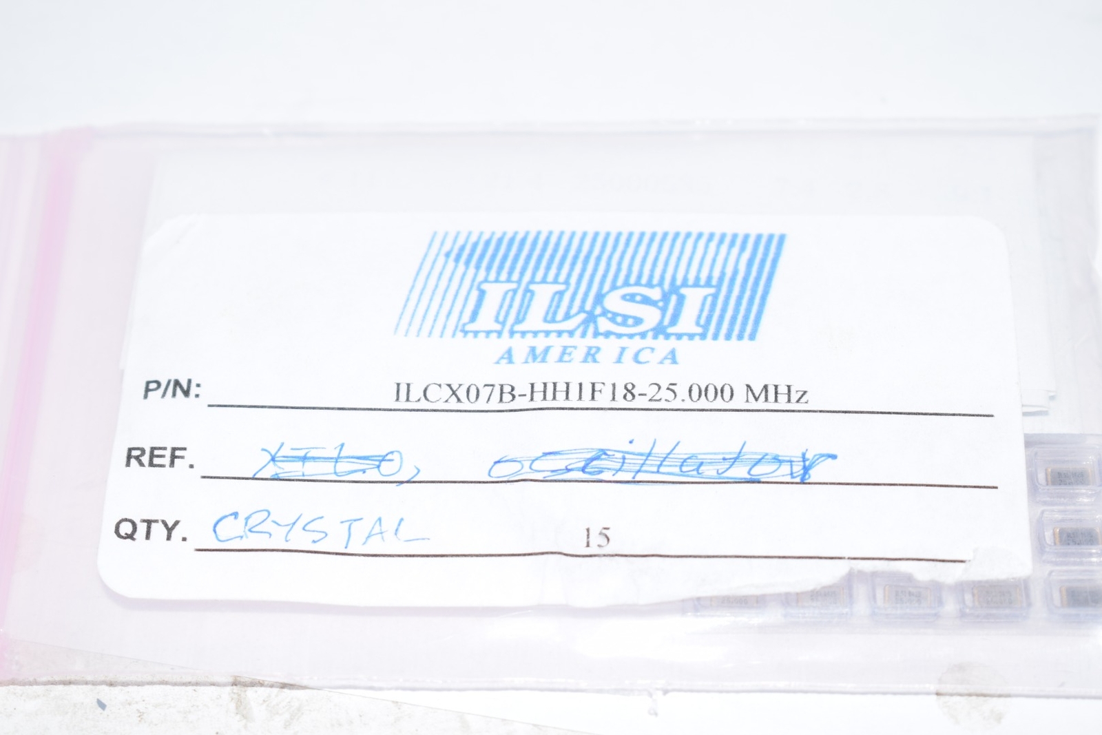 Pack of 15 NEW ILSI ILCX07B-HH1F18-25.000 MHz Crystal