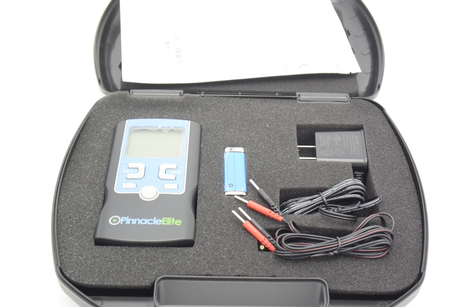 Pinnacle Elite TENS EMS Unit Muscle Stimulator + 26 Pad Packs 45 Batteries Lead