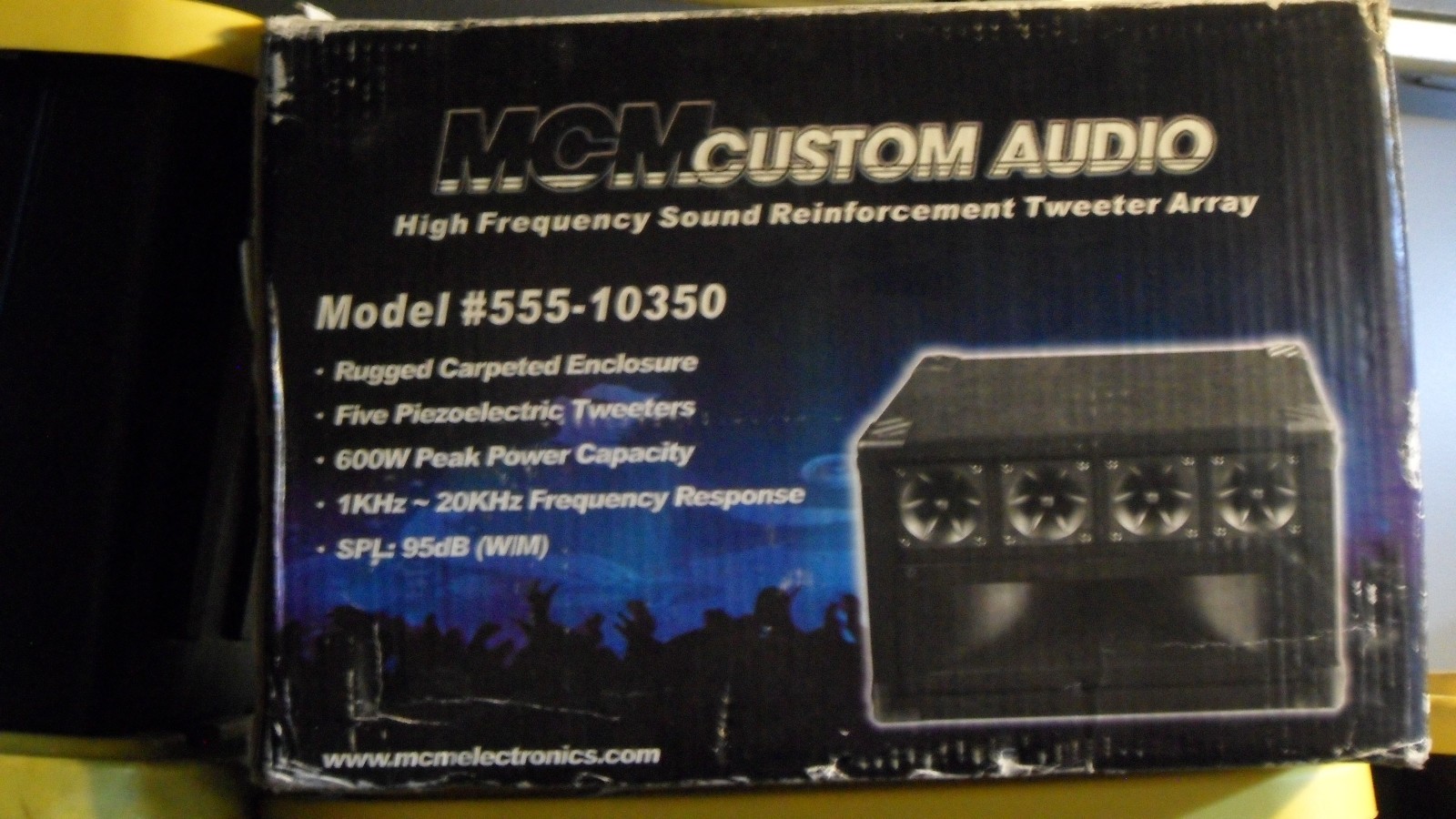 MCM CUSTOM AUDIO 555-10350 PA Speaker W/ Tweeter Array 600W 1kHz to 20k 95db