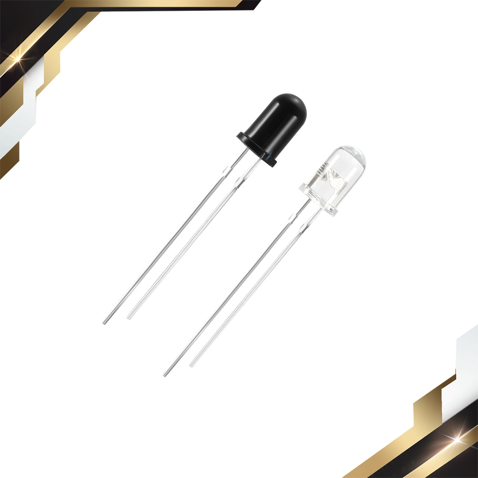 50pairs 5mm 940nm LEDs Infrared Emitter and IR Receiver Diode DC 1.2V