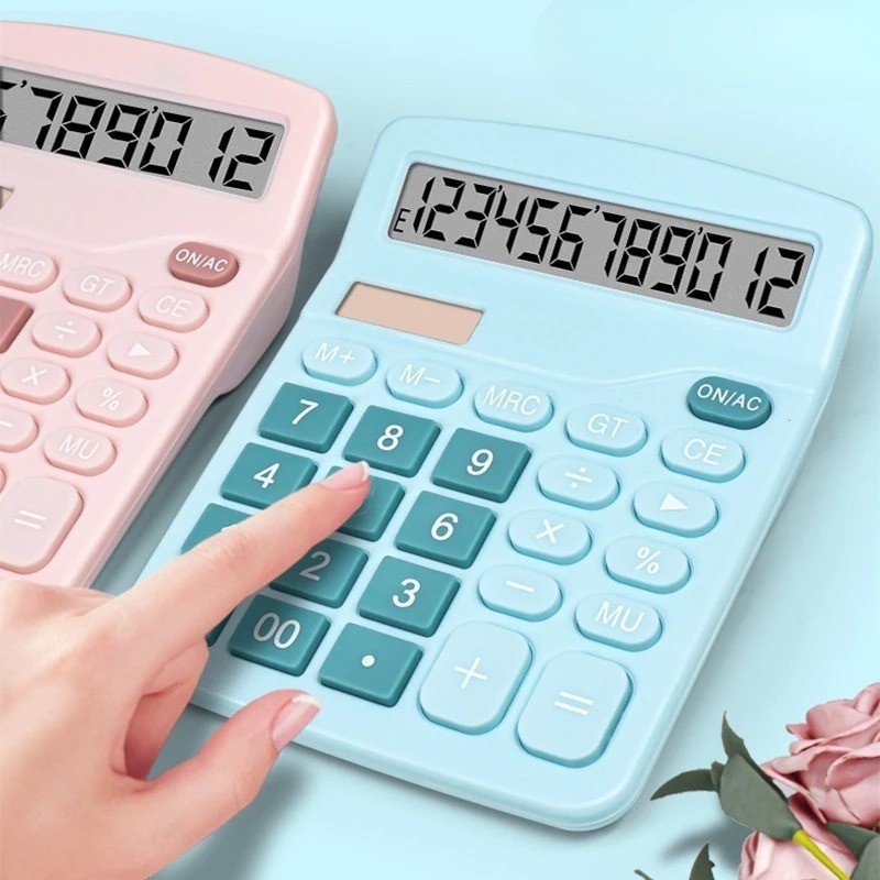 Premium Desktop Calculator 12 Digit with Large LCD Display and Sensitive Buttons