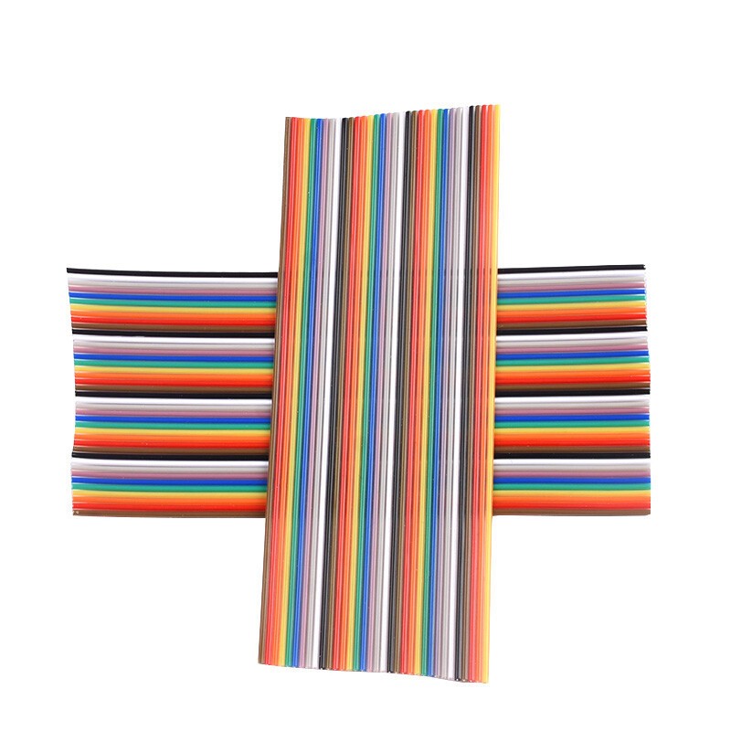 Cable Wire 10 14 16 20 26 34 40 Way Ribbon Cable Multi Coloured Dupont Ribbon