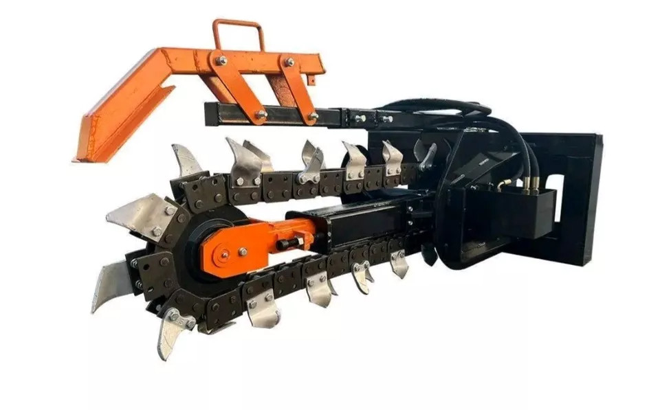 48″ Heavy Duty Skid Steer Ditch Trencher 6″ Agrotk ECSSCT72 Mower King Universal