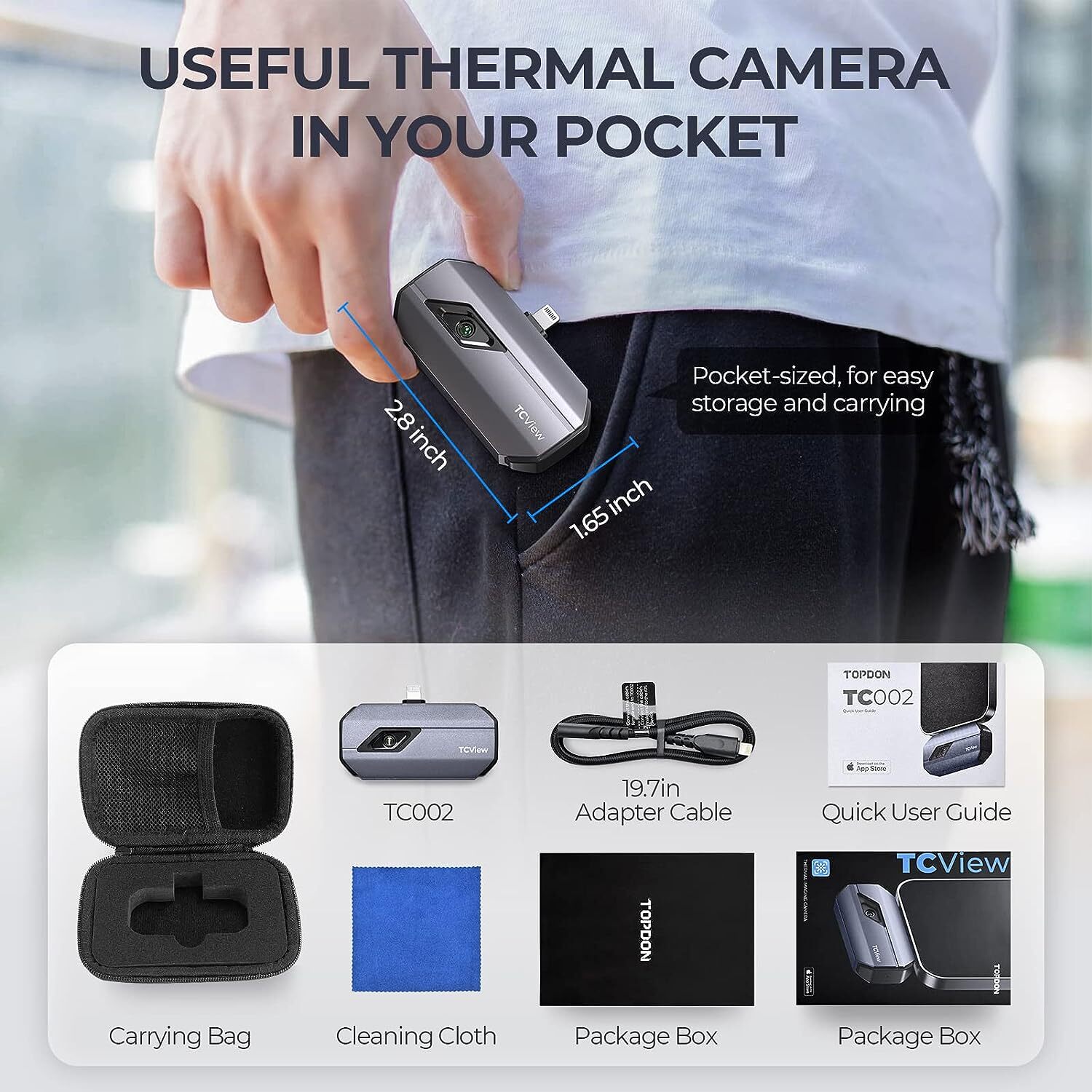 2026 TOPDON TC002 Infrared Thermal Imaging Camera IR Imager for IOS iPhone/iPad