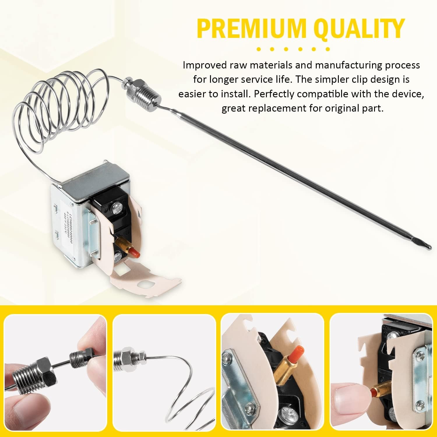 PP10084 High Limit Switch for Pitco Frying Equipment, Use for All Gas Fryers