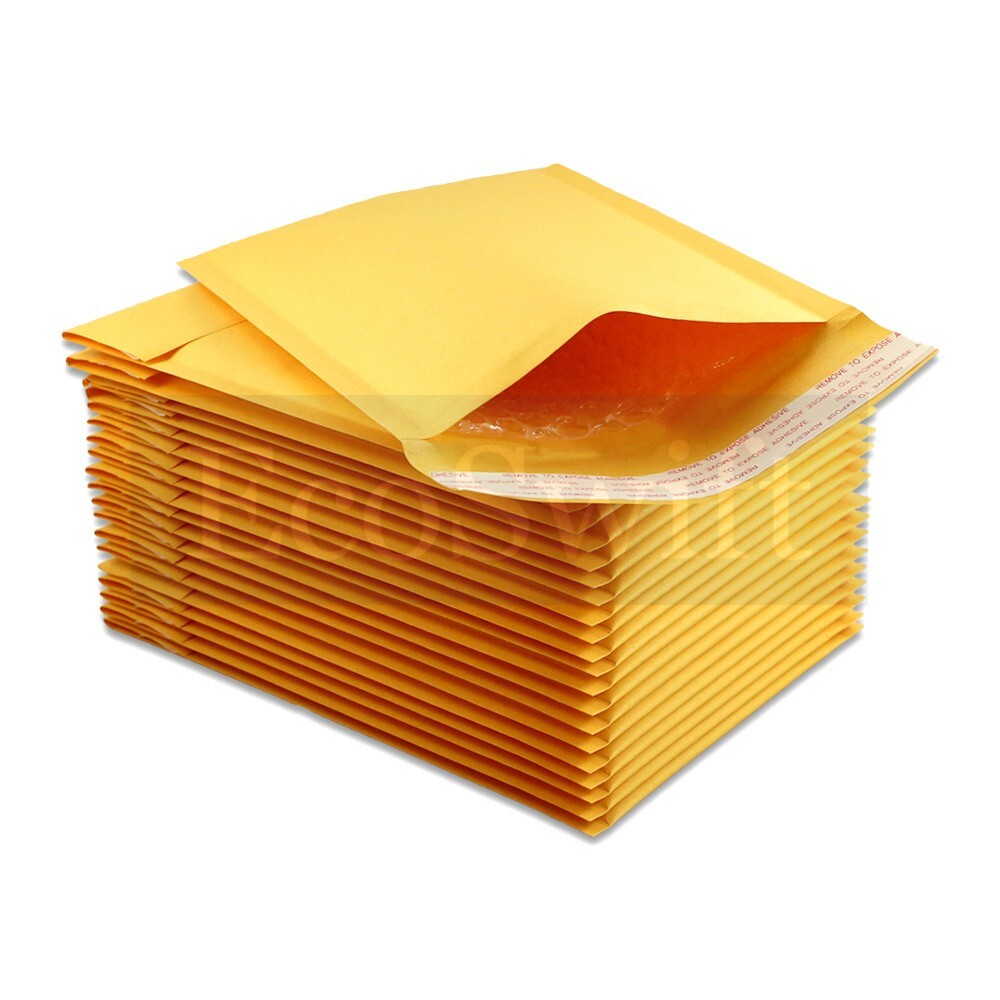 250 #0 6.5×10 Kraft Eco Bubble Padded Envelopes Mailers Lite Shipping 6.5″x10″